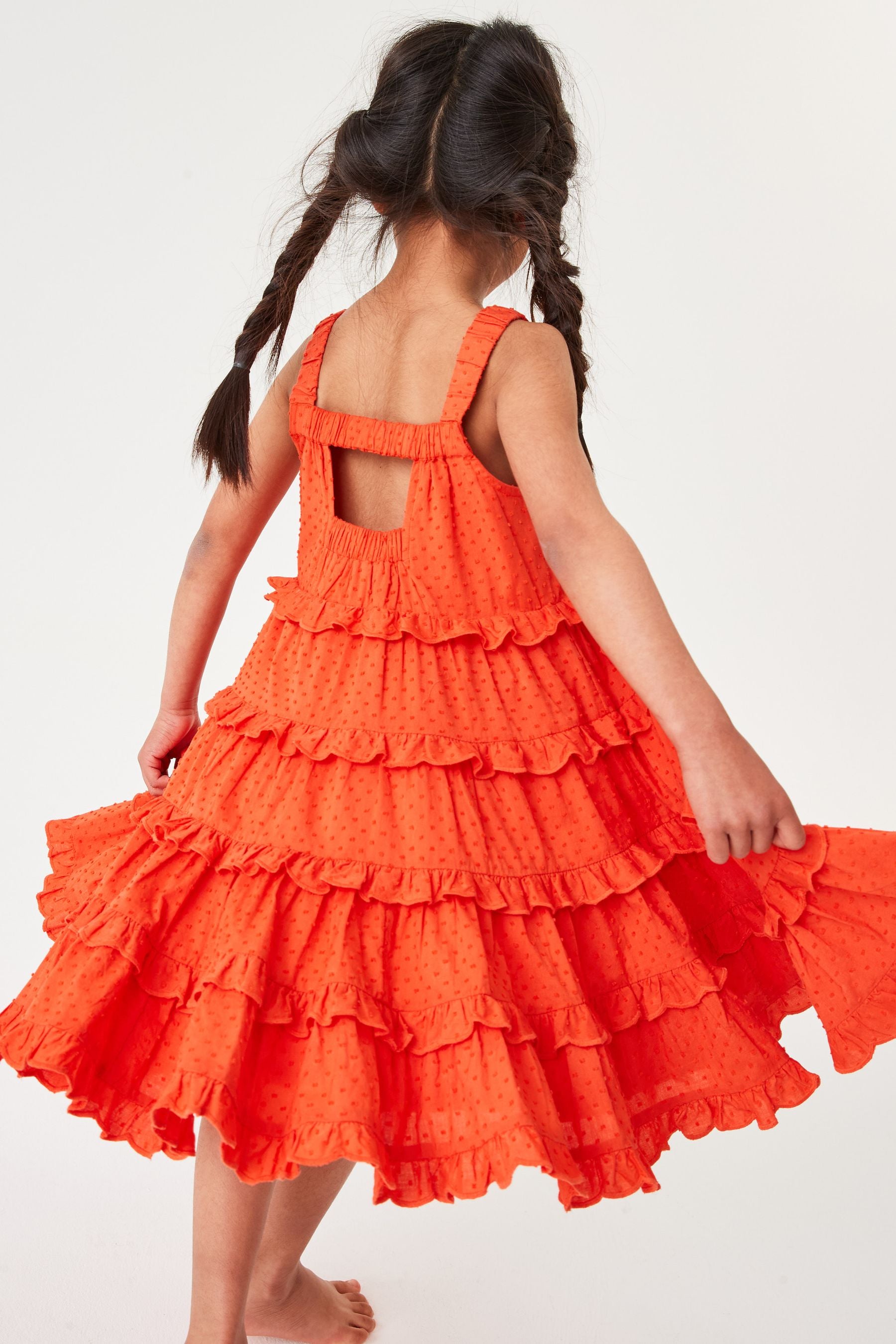 Orange Baker by Ted Baker Orange Coral Tiered Dress