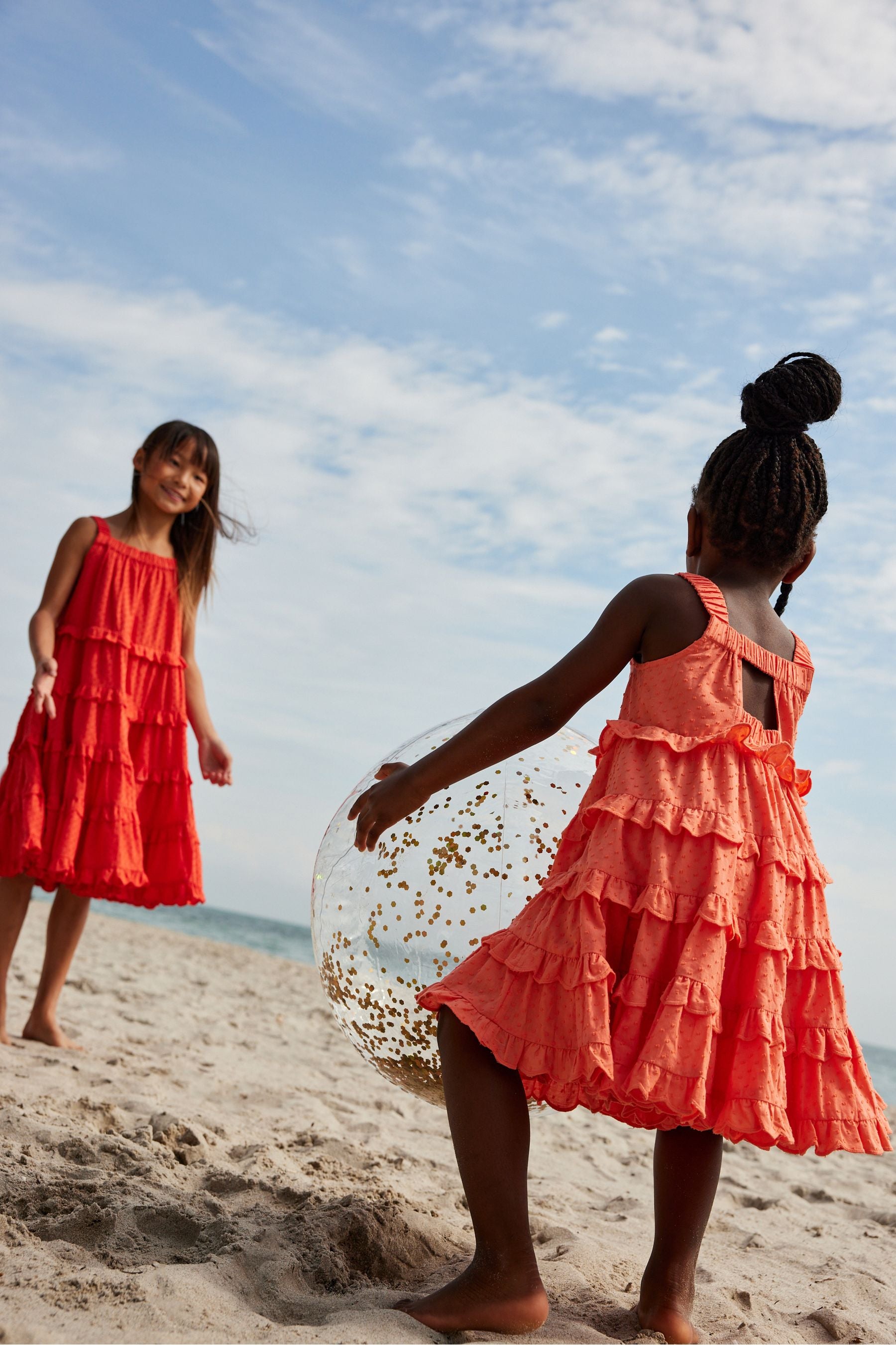 Orange Baker by Ted Baker Orange Coral Tiered Dress