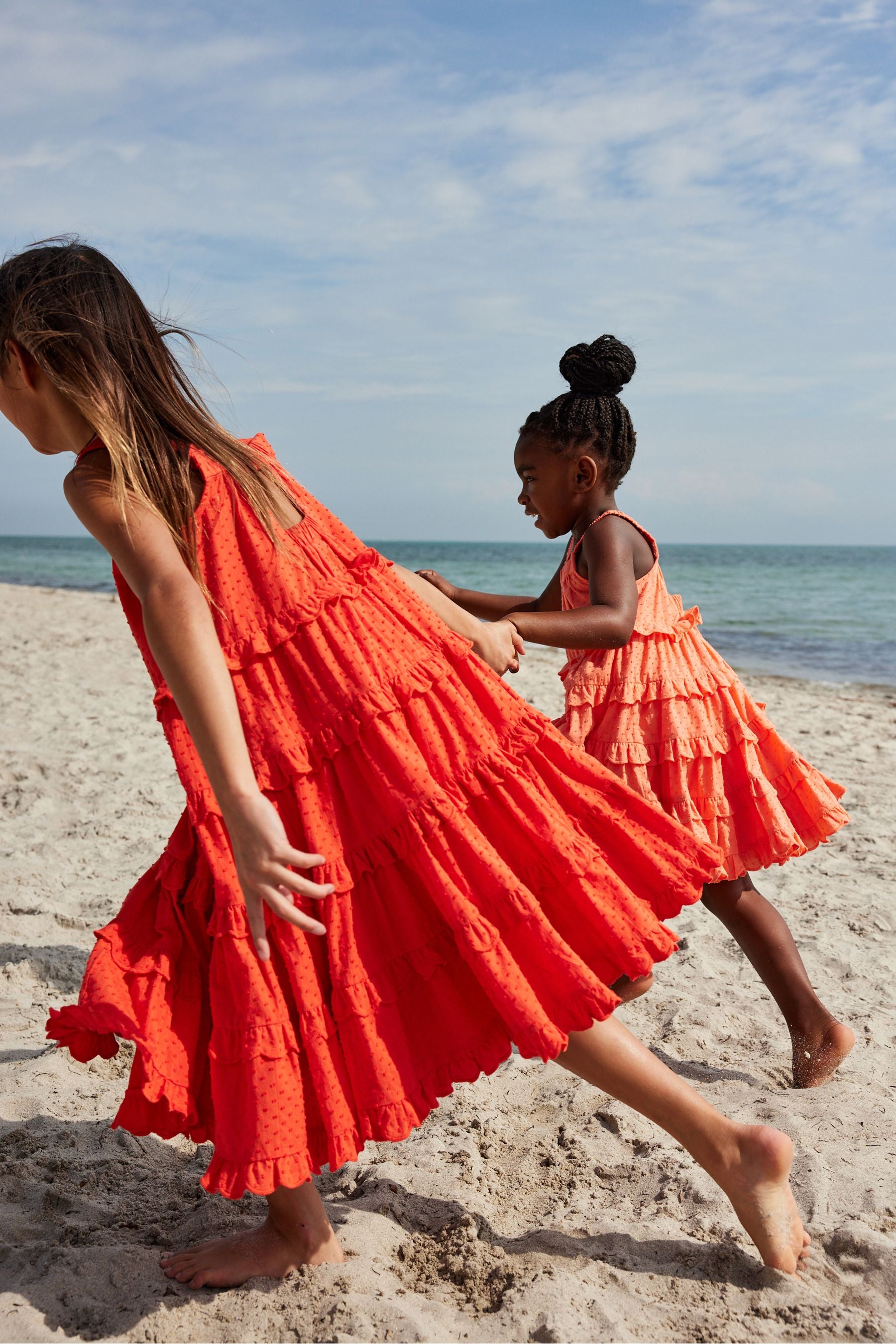 Orange Baker by Ted Baker Orange Coral Tiered Dress