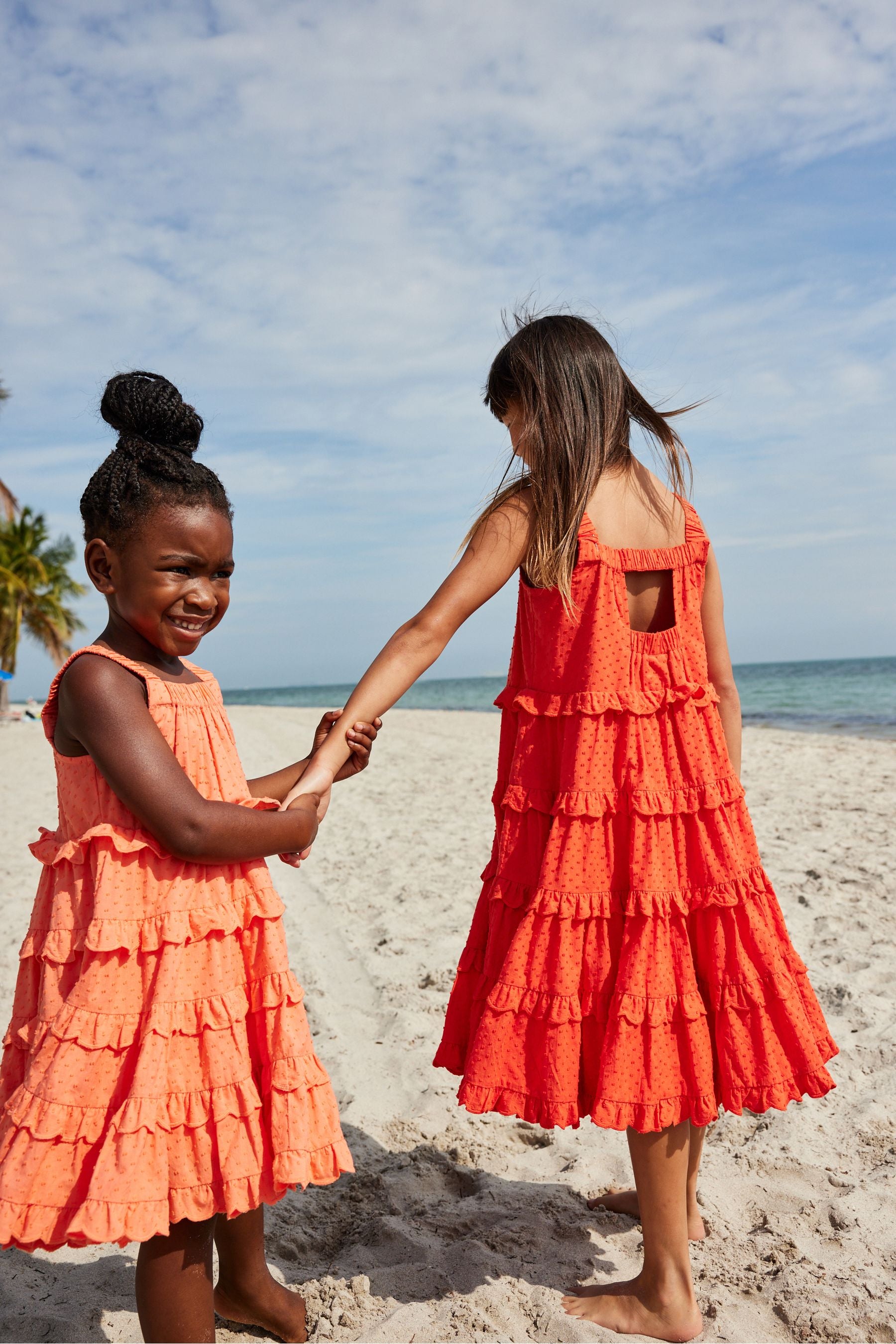 Orange Baker by Ted Baker Orange Coral Tiered Dress