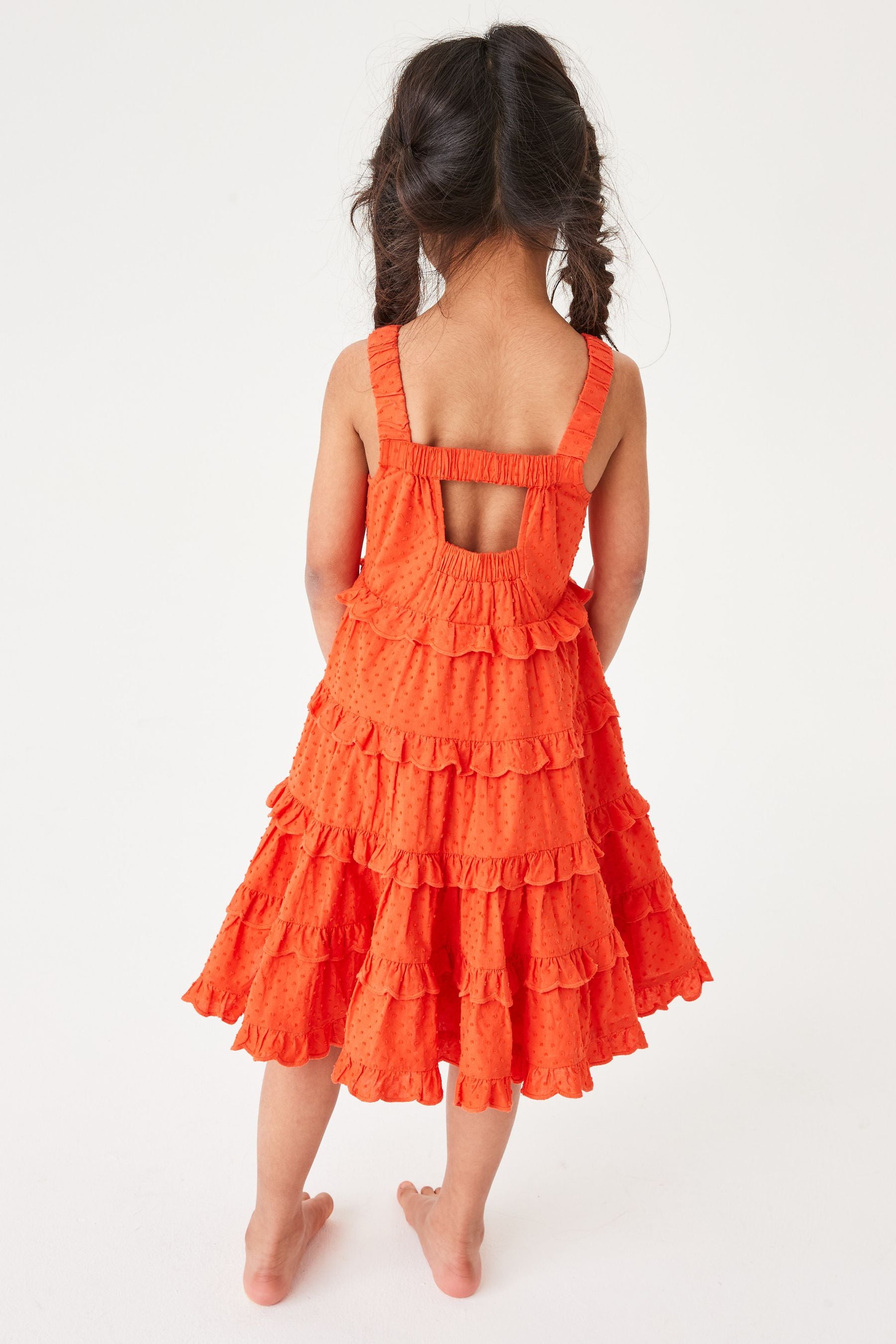 Orange Baker by Ted Baker Orange Coral Tiered Dress