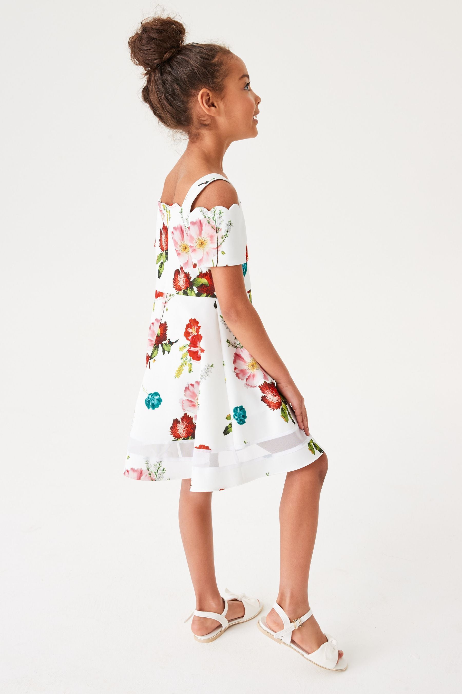 Baker by Ted Baker White Floral Dress