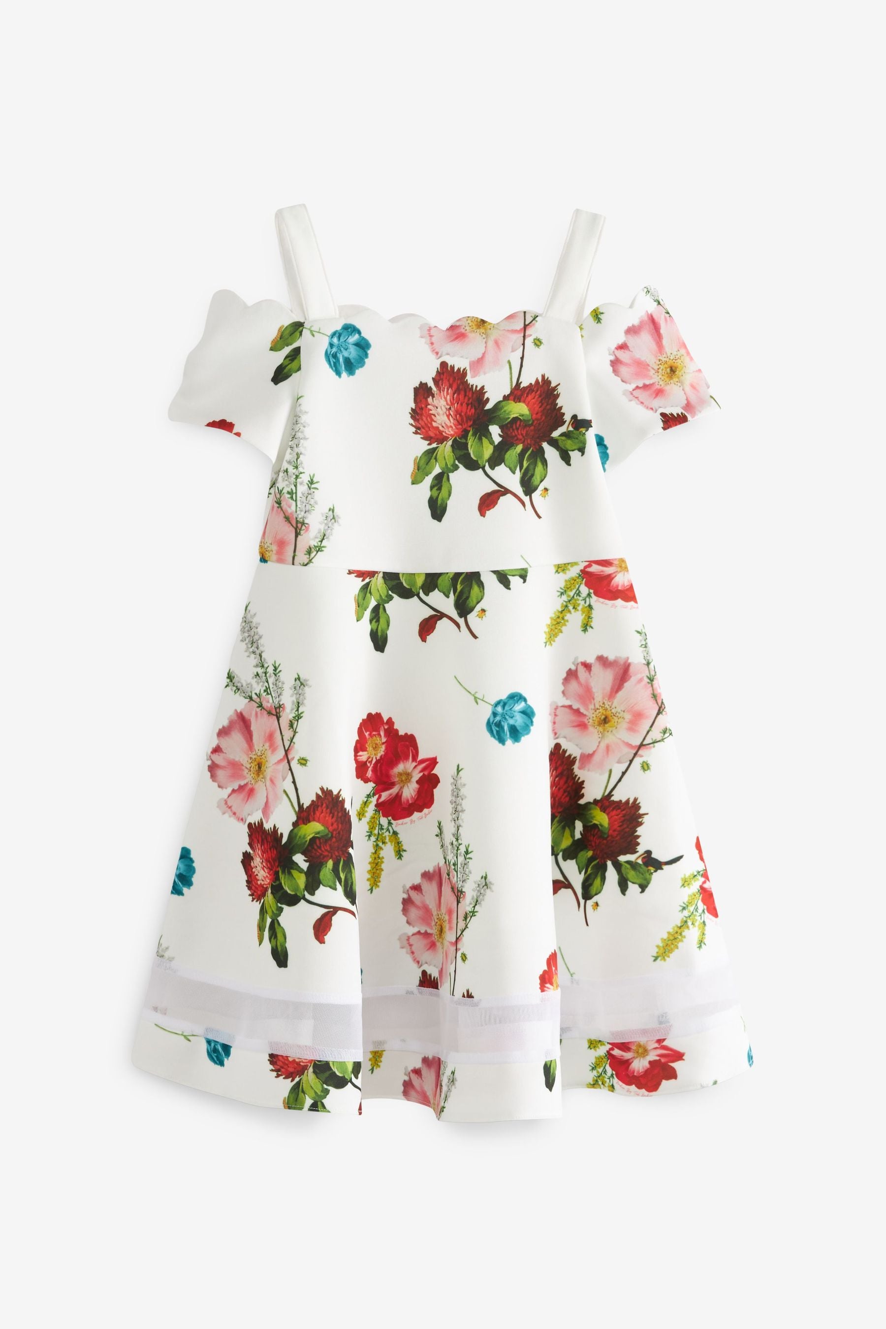 Baker by Ted Baker White Floral Dress