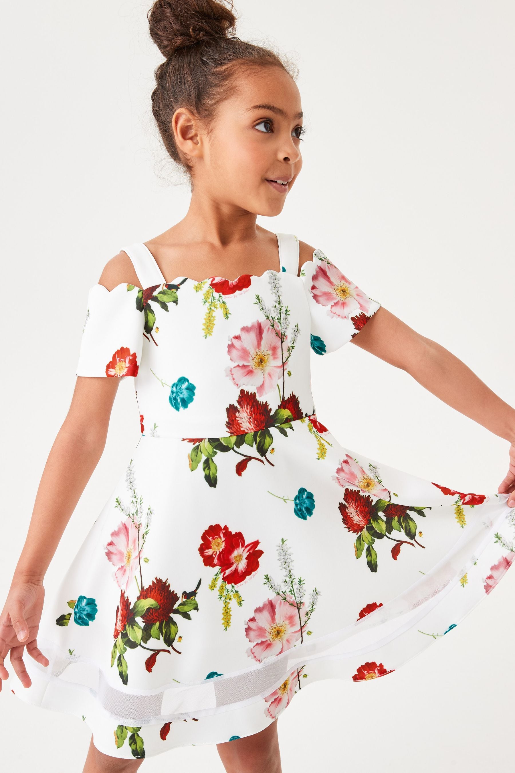 Baker by Ted Baker White Floral Dress