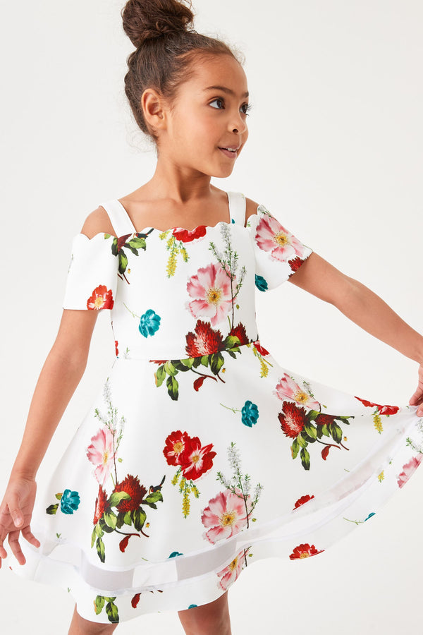 Baker by Ted Baker White Floral Dress