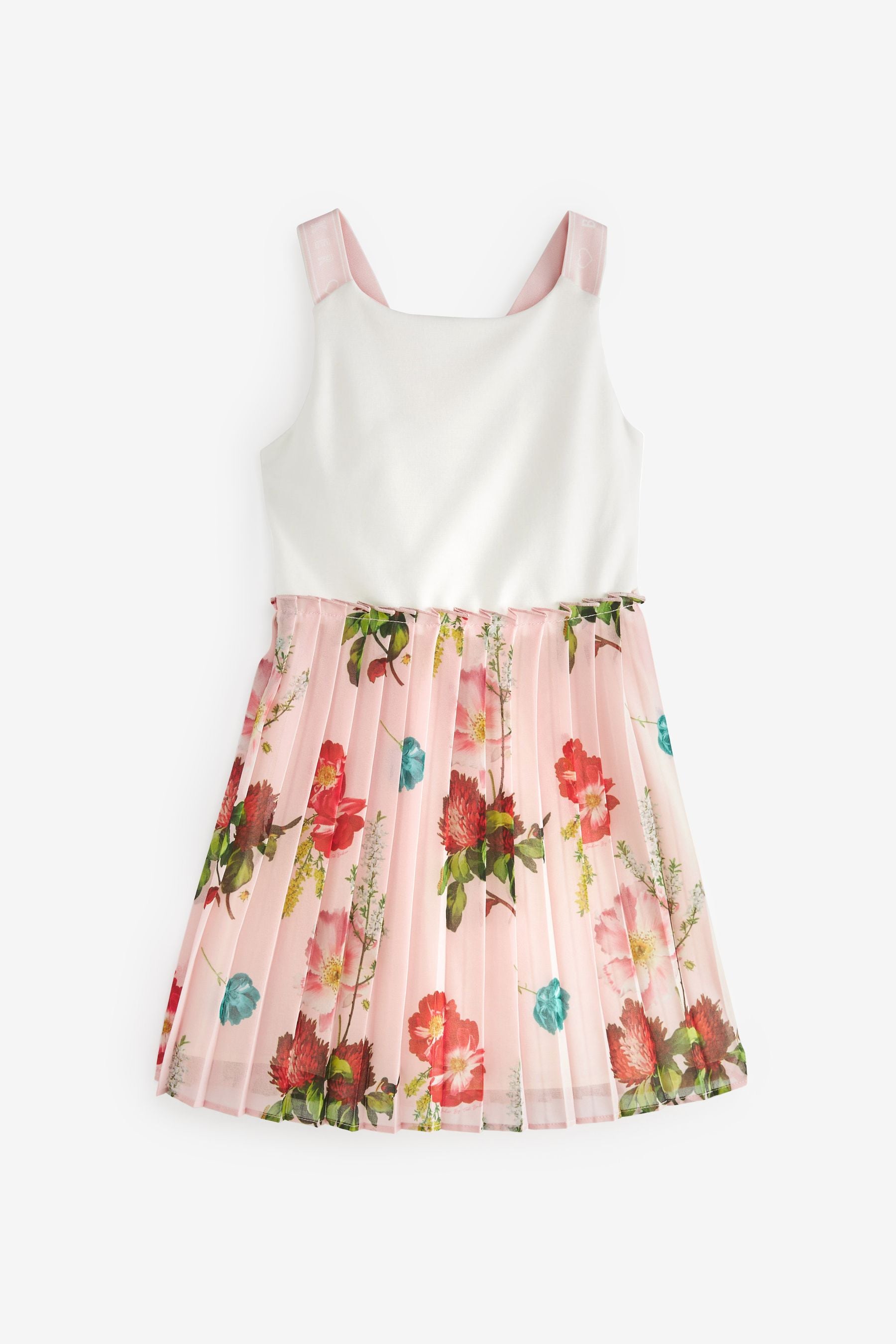 Baker by Ted Baker Pink Pleated Skirt Dress