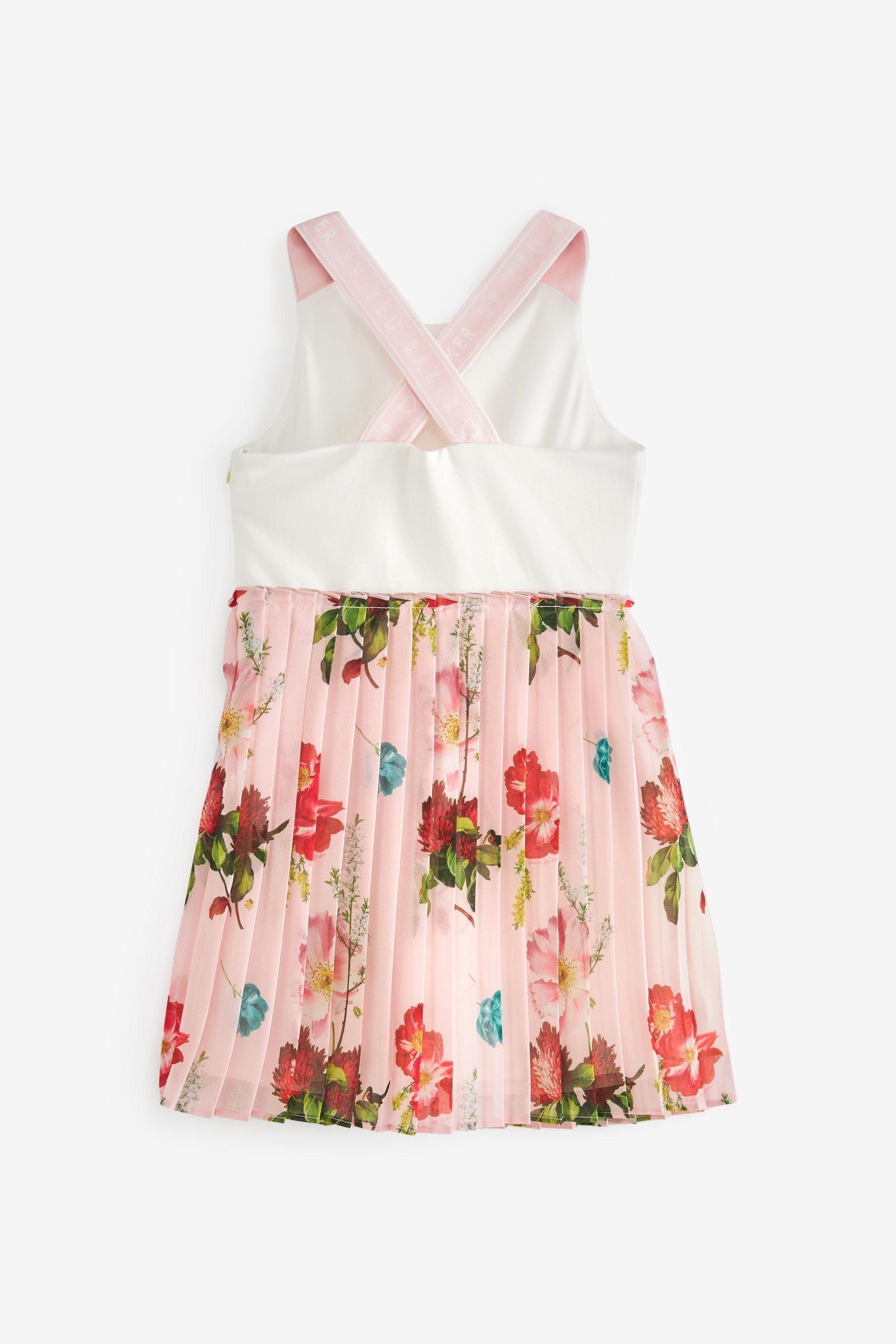 Baker by Ted Baker Pink Pleated Skirt Dress