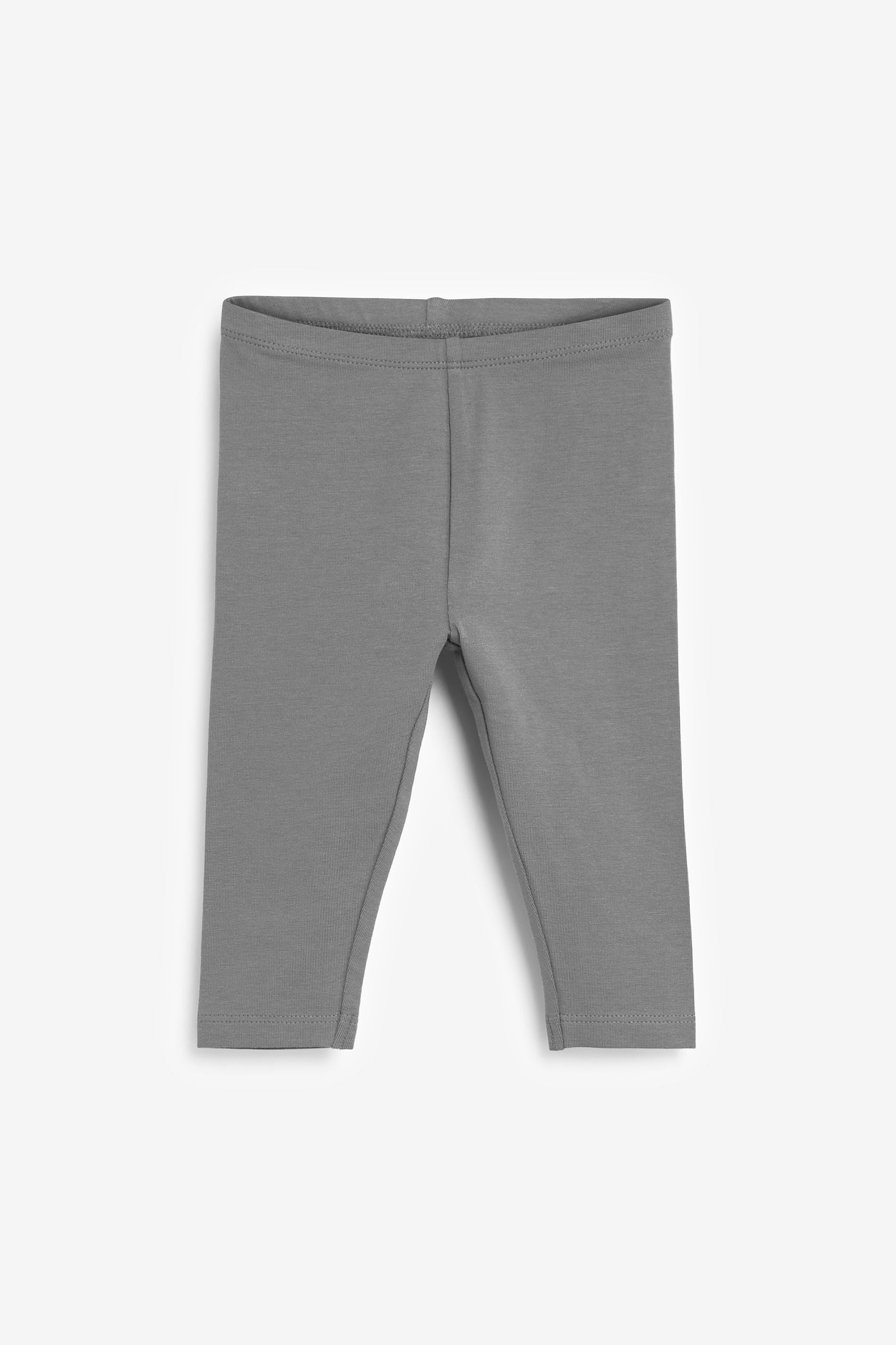 Grey 7 Pack Mixed Print Leggings