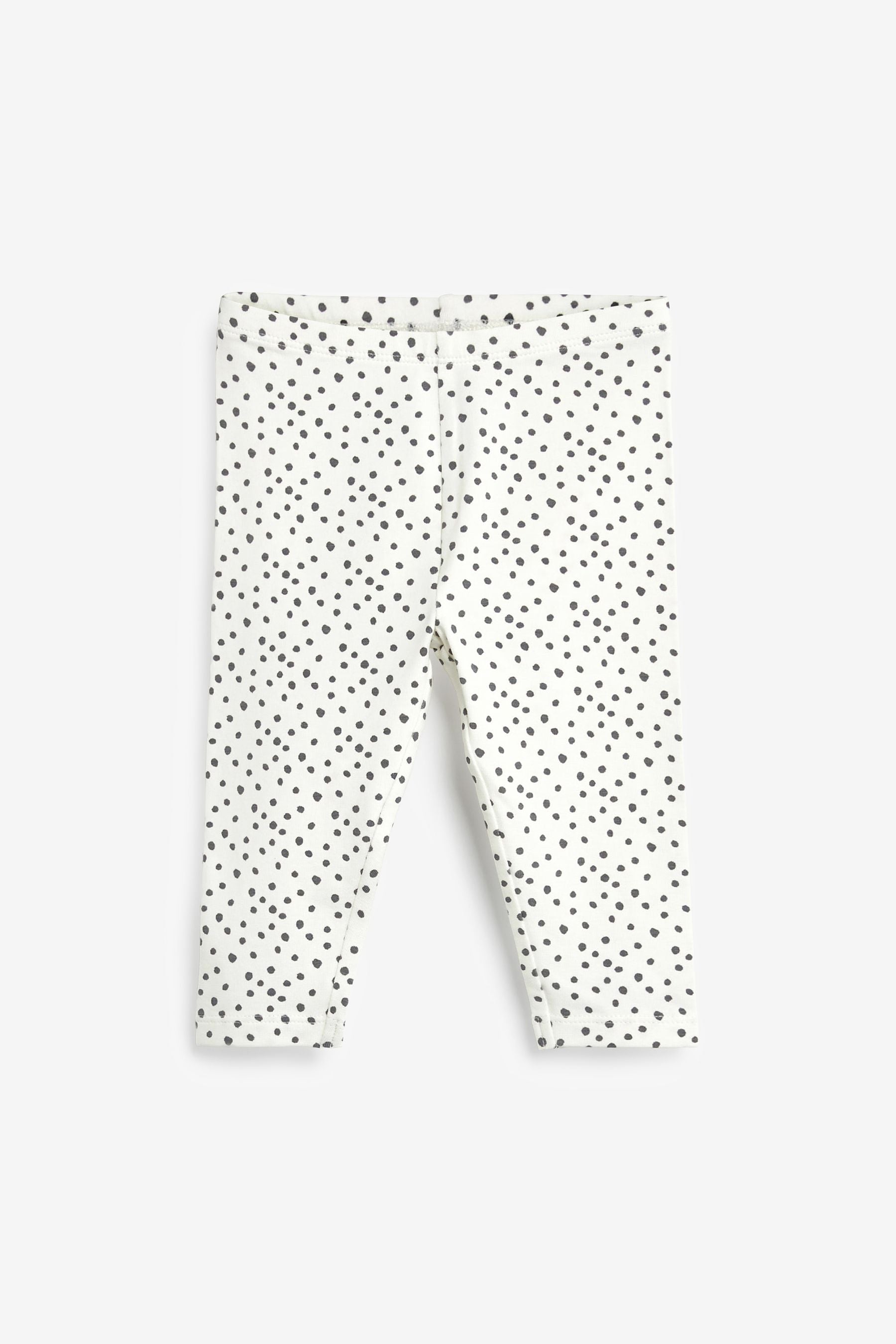 Grey 7 Pack Mixed Print Leggings