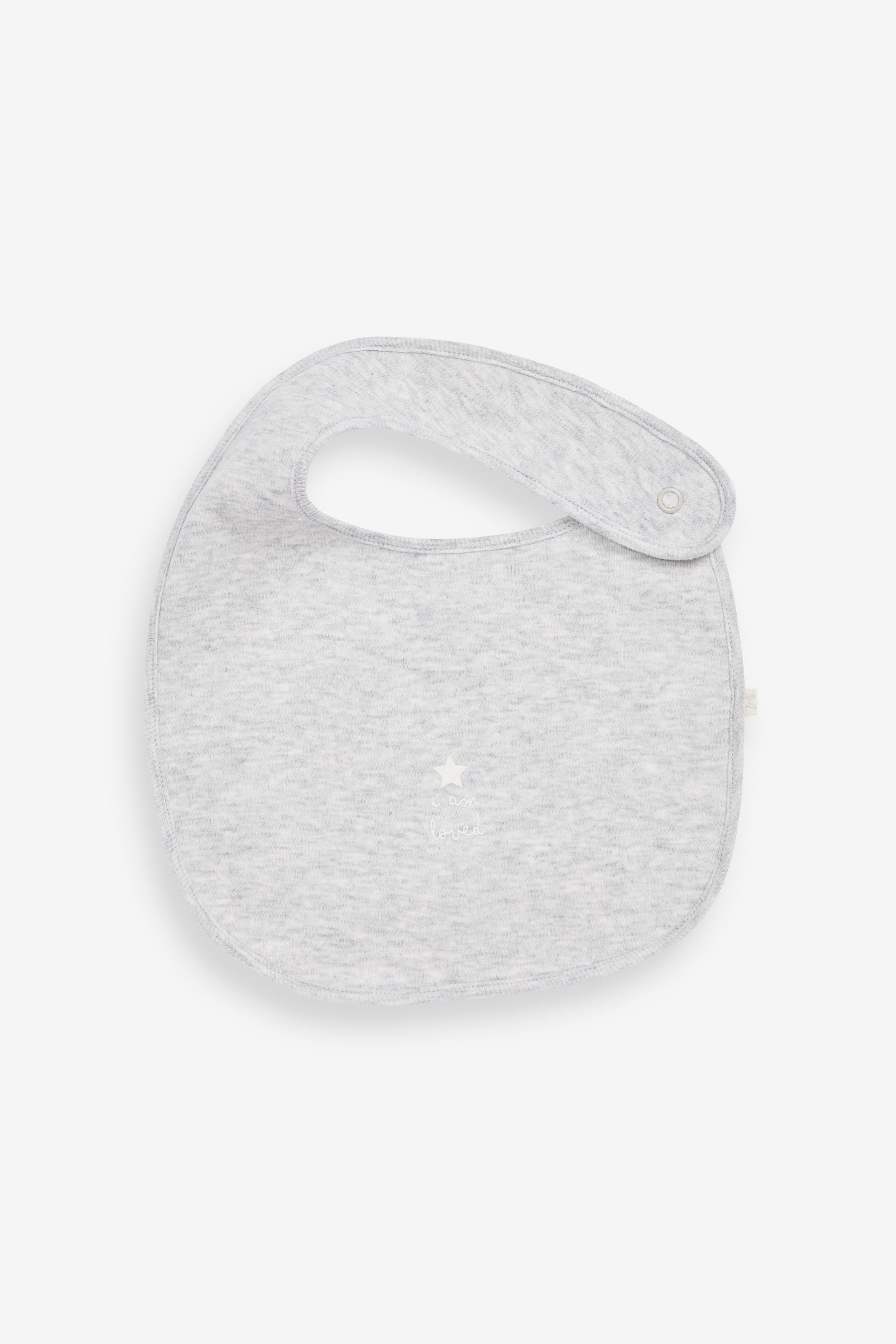 Grey/White Baby Unisex 8 Pack Bibs