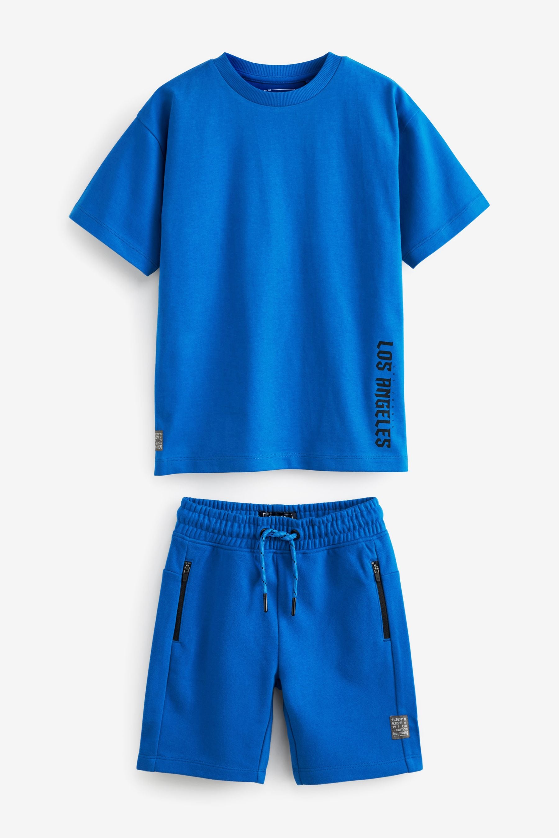 Cobalt Blue T-Shirt And Short Set (3-16yrs)