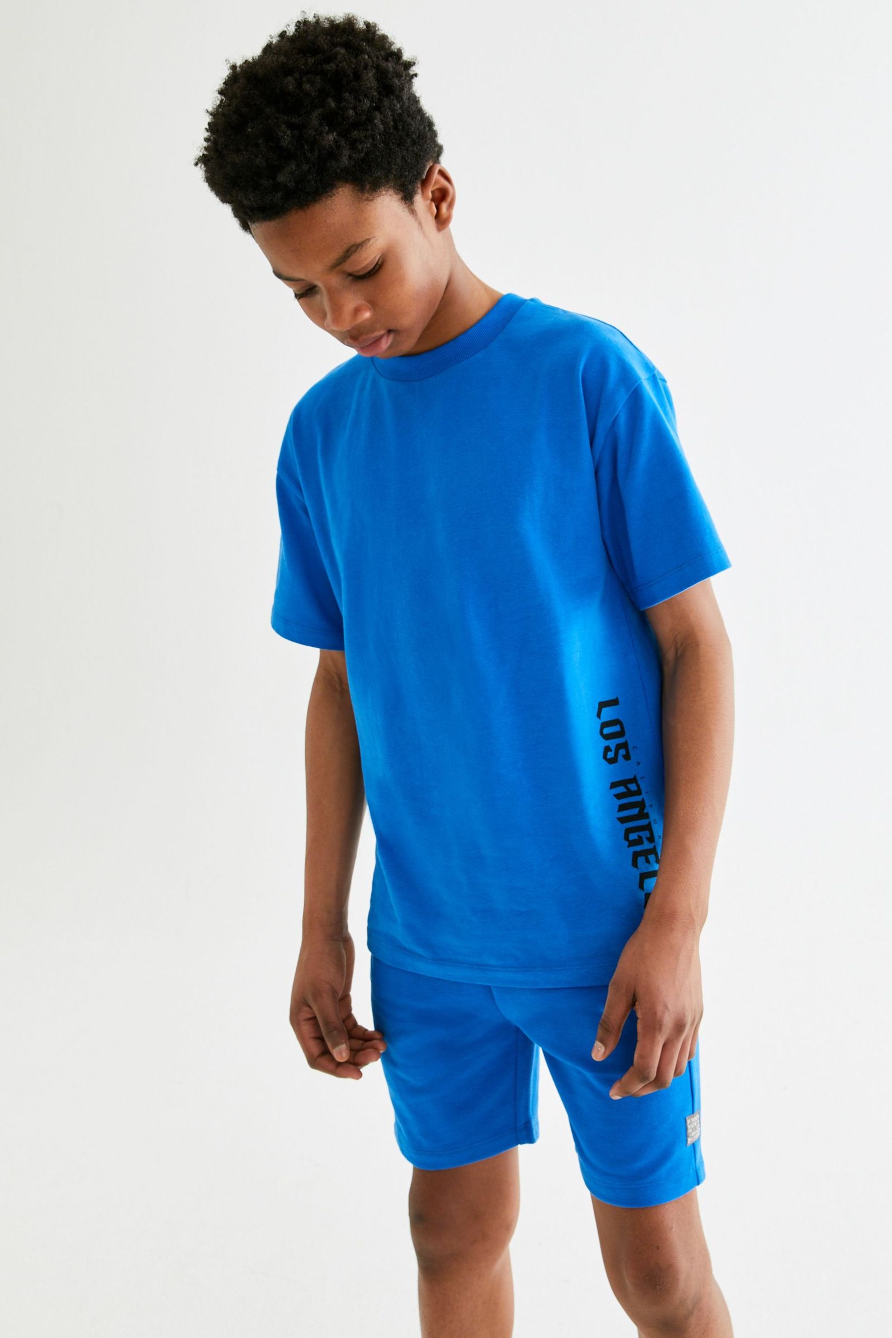 Cobalt Blue T-Shirt And Short Set (3-16yrs)