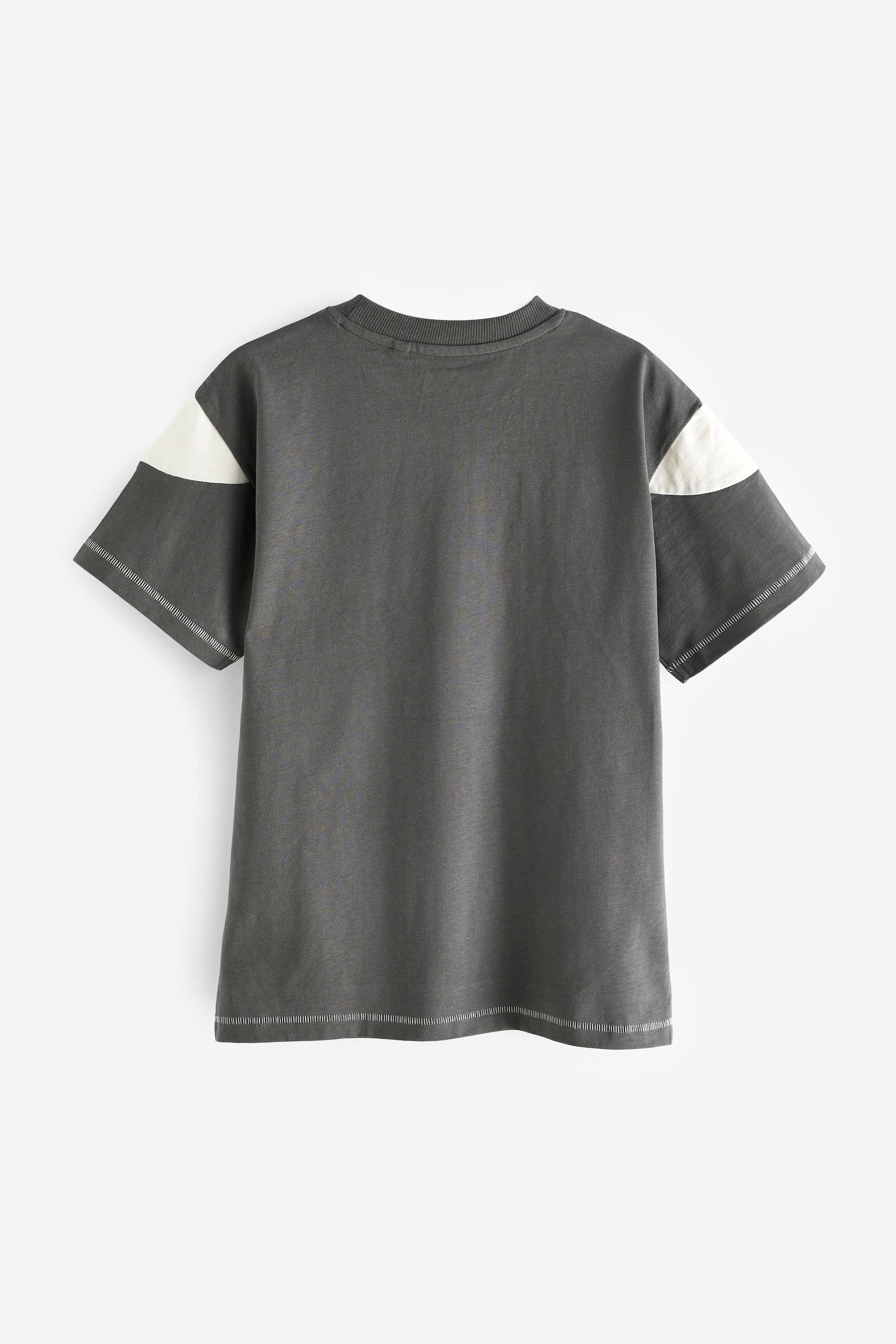 Charcoal Grey Short Sleeve Graphic T-Shirt (3-16yrs)