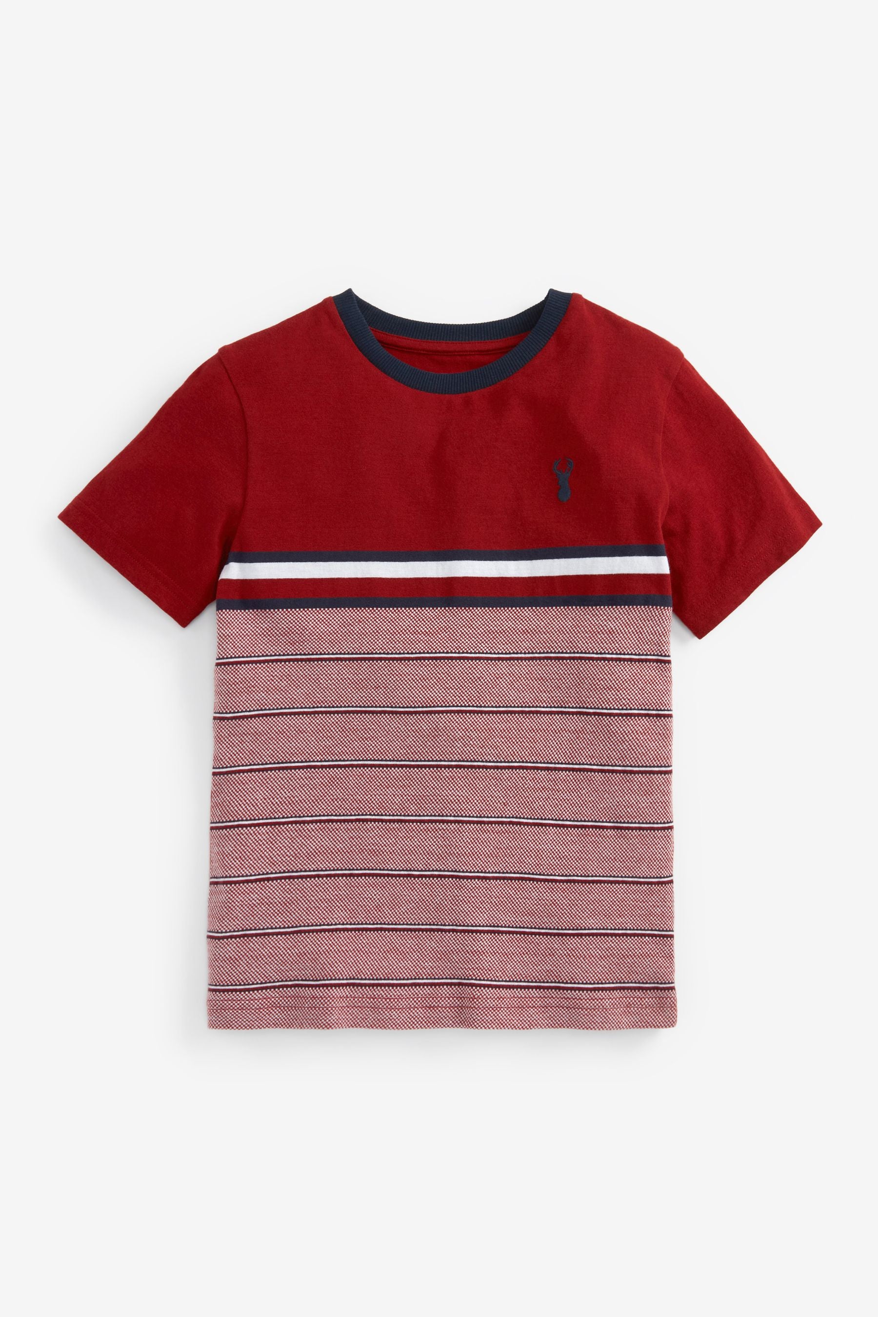 Red Stripe Colourblock T-Shirt (3-16yrs)