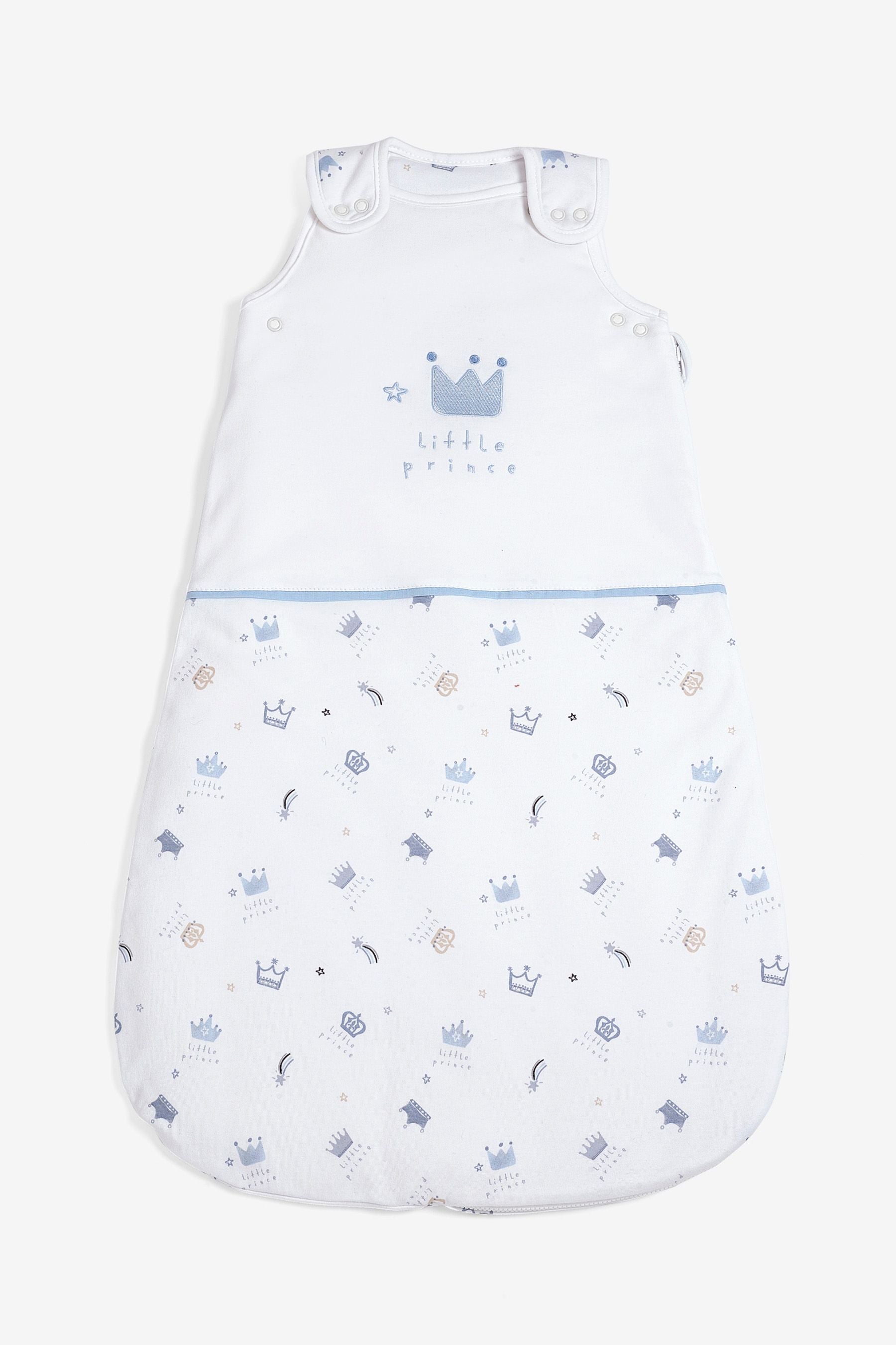 Blue Jubilee Little Prince 100% Cotton 2.5 Tog Sleep Bag