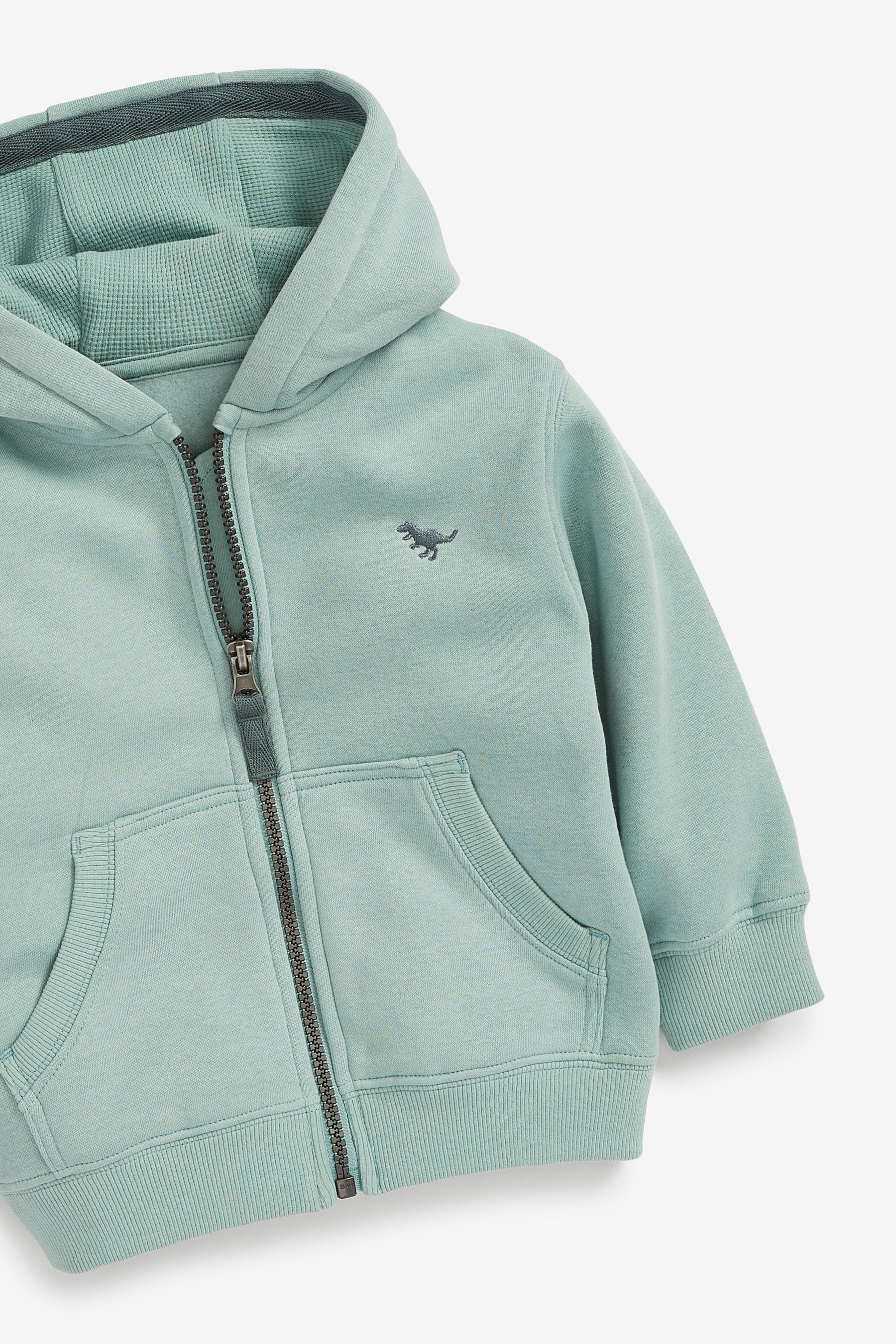 Mint Green Essential Zip Through Hoodie (3mths-7yrs)