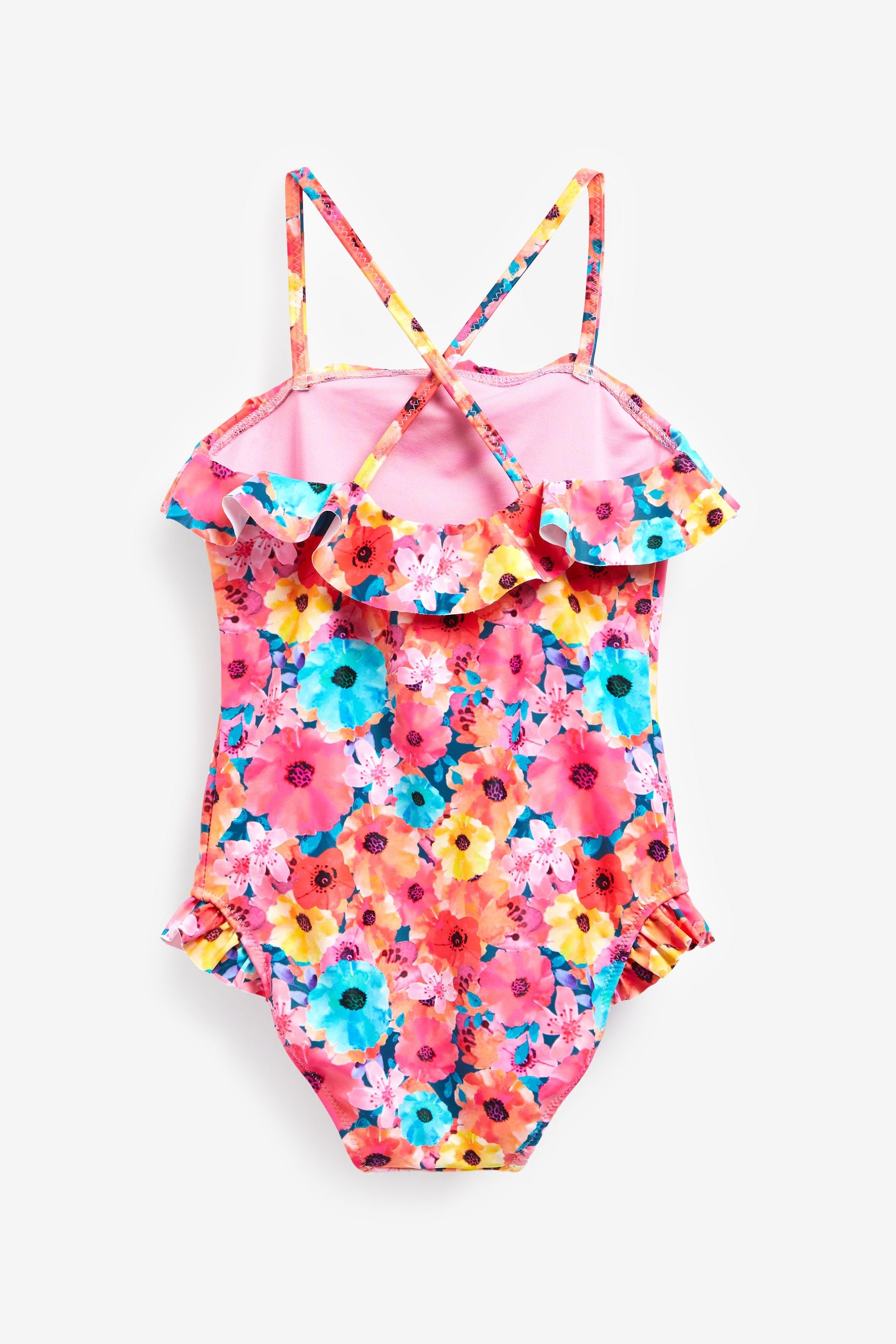 Pink Floral Swimsuit