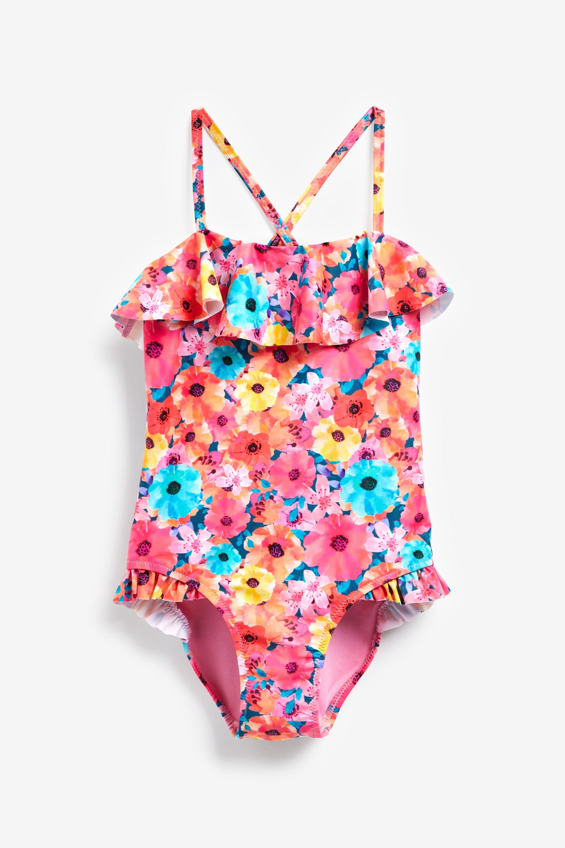 Pink Floral Swimsuit