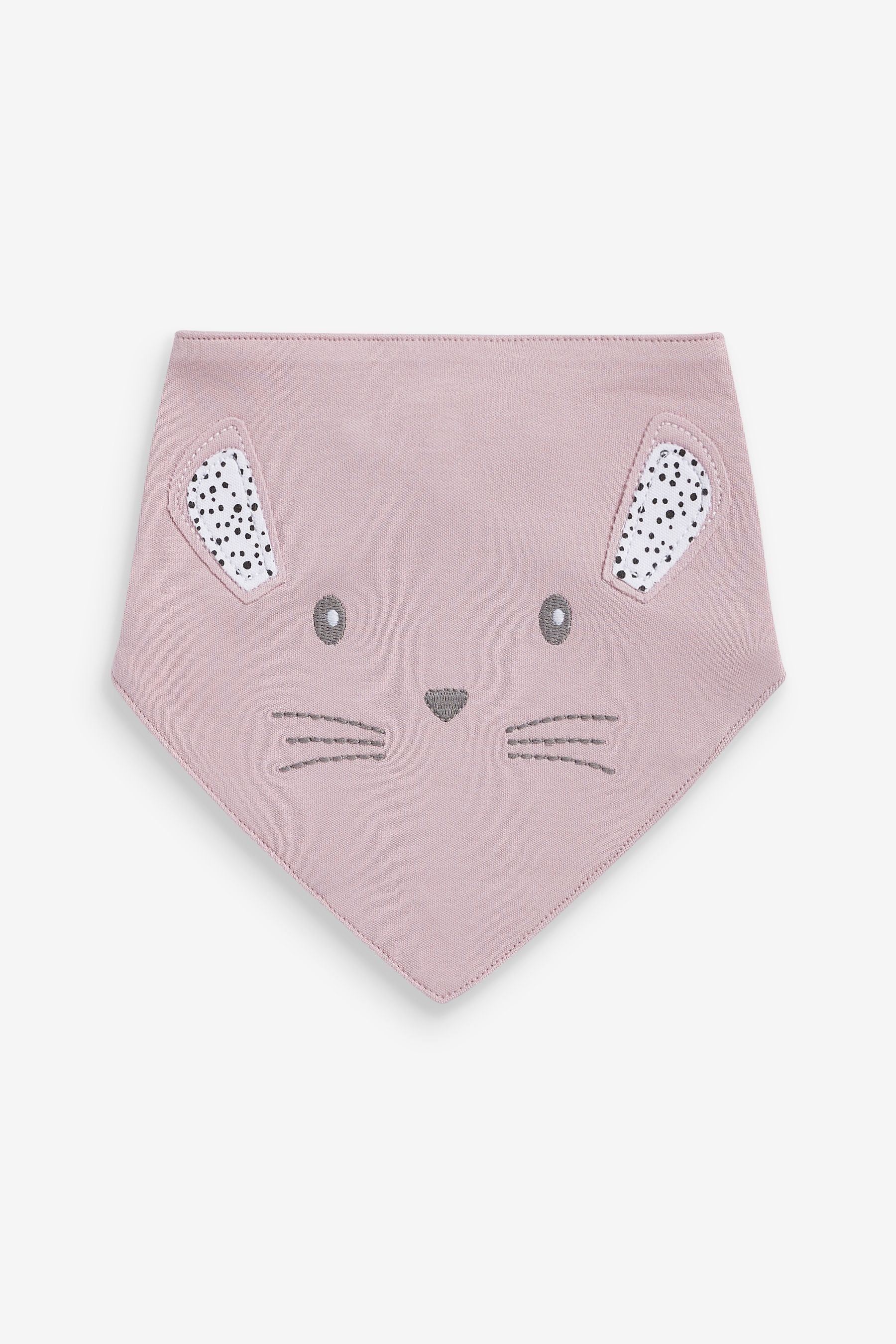 Pink Bunny Baby 5 Pack Dribble Bibs