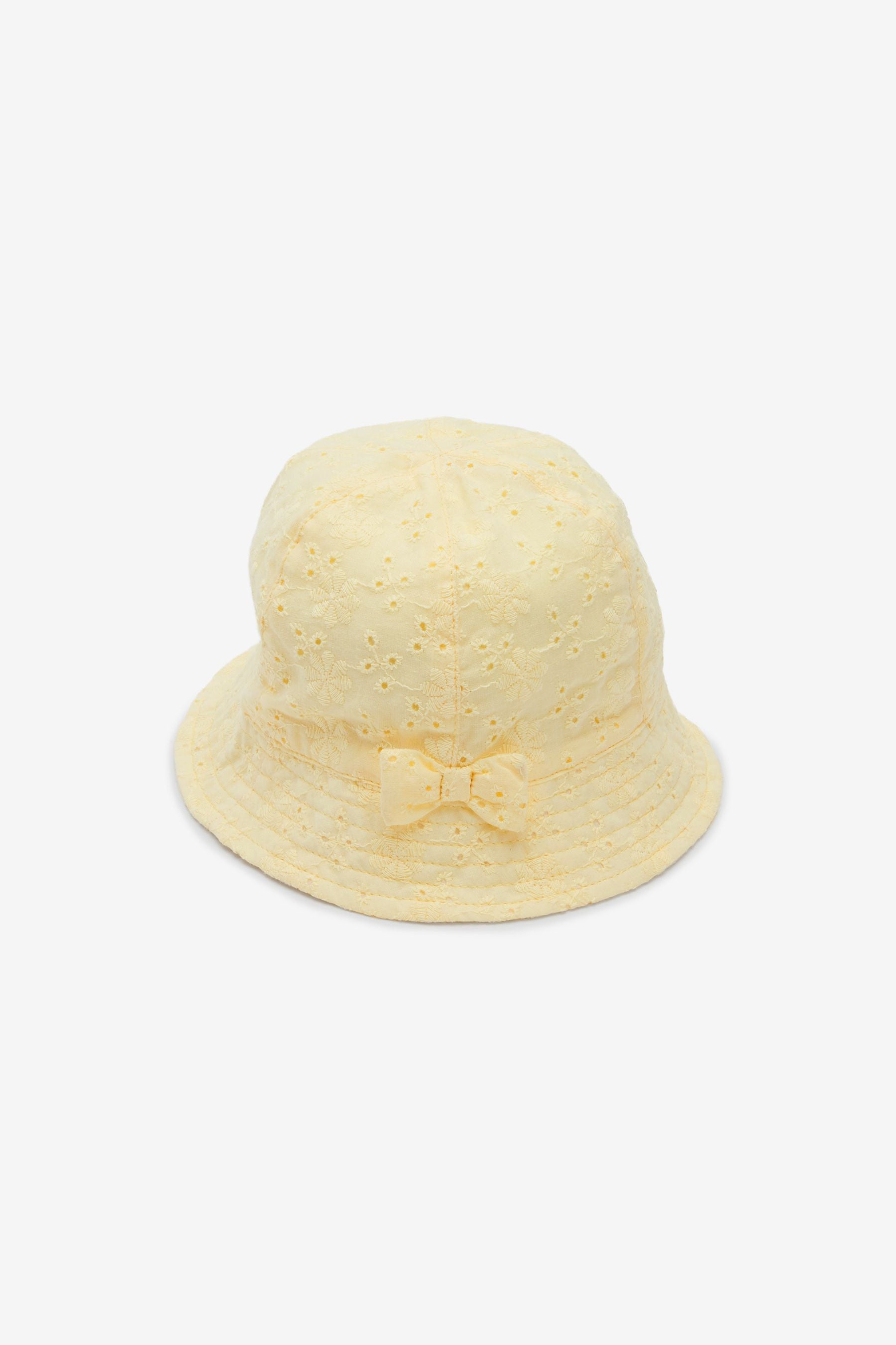 Lilac Lemon Broderie 2 Pack Baby Summer Bucket Hats (0mths-2yrs)