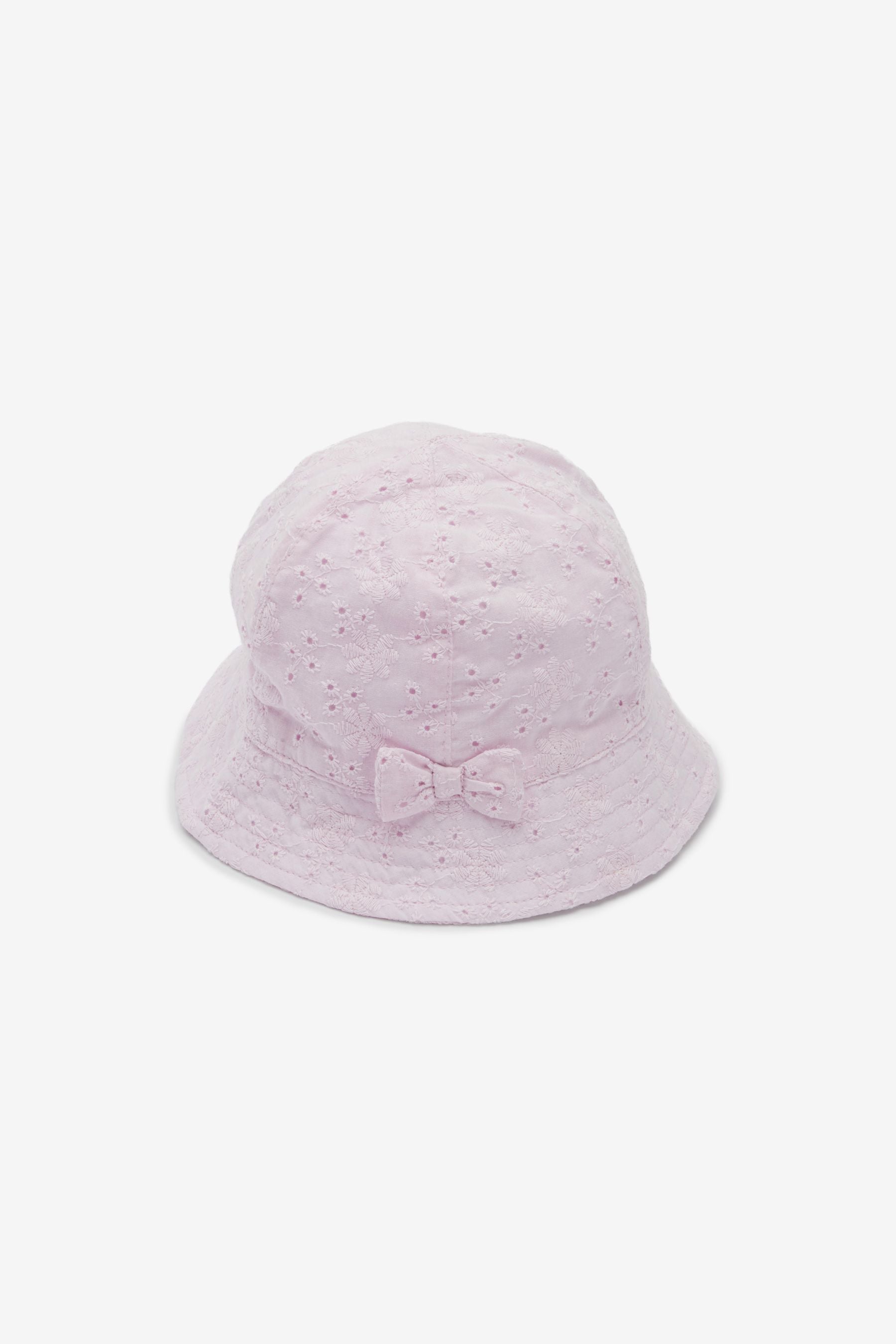 Lilac Lemon Broderie 2 Pack Baby Summer Bucket Hats (0mths-2yrs)