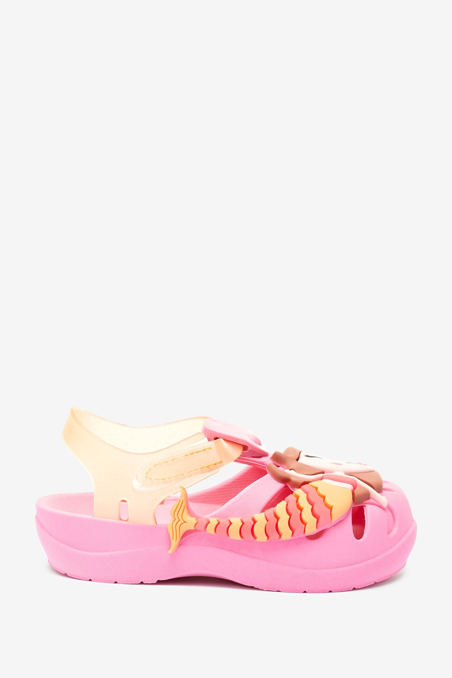 Pink Mermaid Ipanema Embellished Pump Sandals