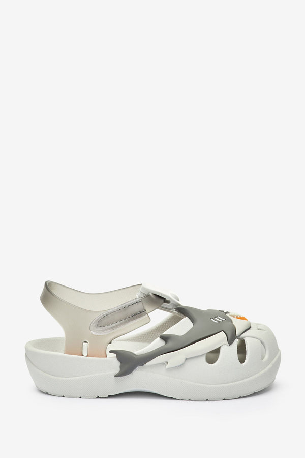 Grey Ipanema Grey Baby Shark Embellished Pumps Sandals