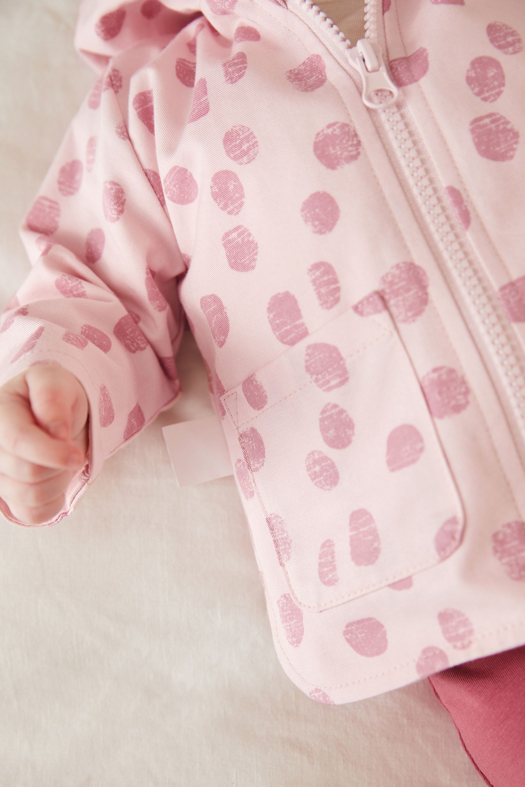 Pink Spot Baby Lightweight Jacket (0mths-2yrs)