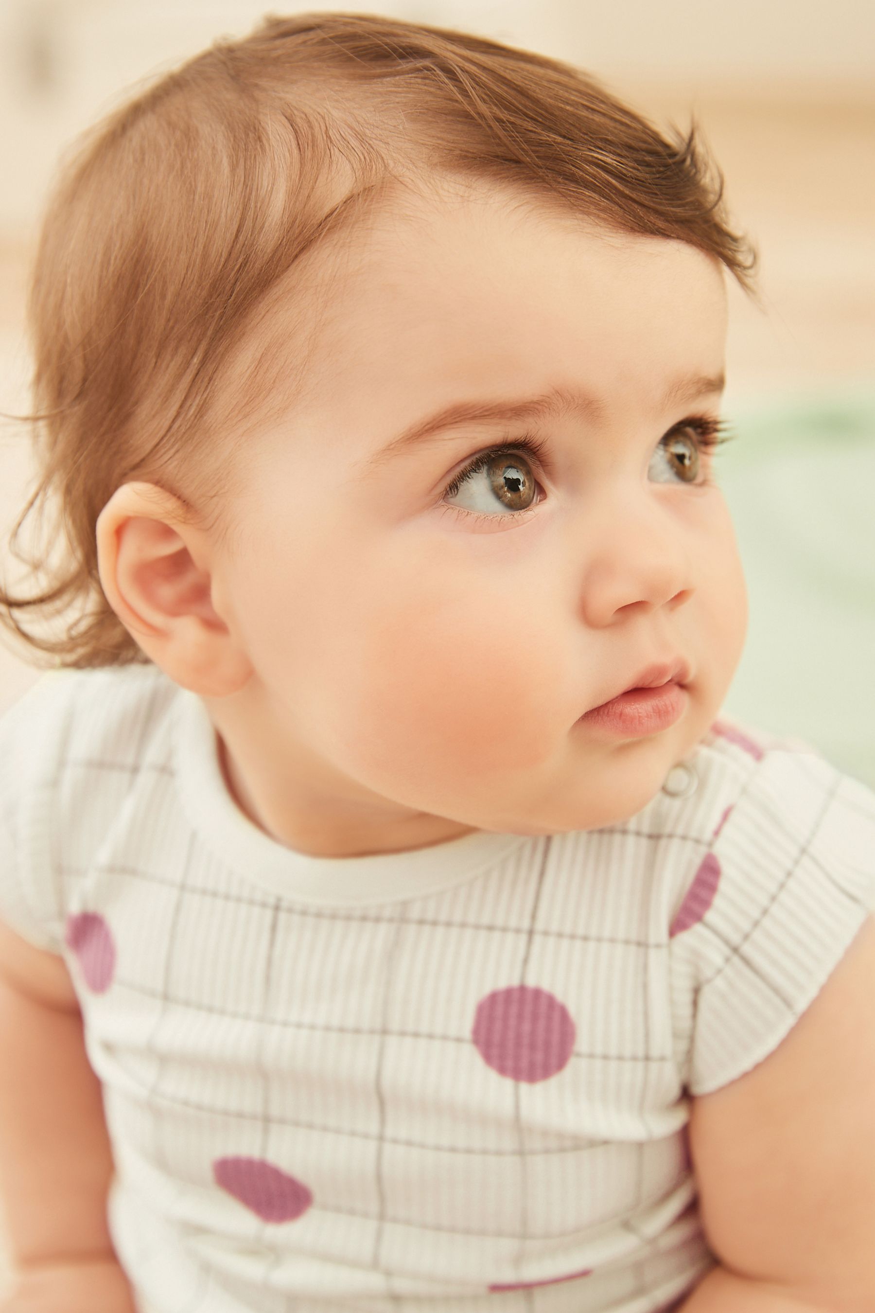 Pink & Grey Baby 6 Piece T-Shirt and Shorts Set