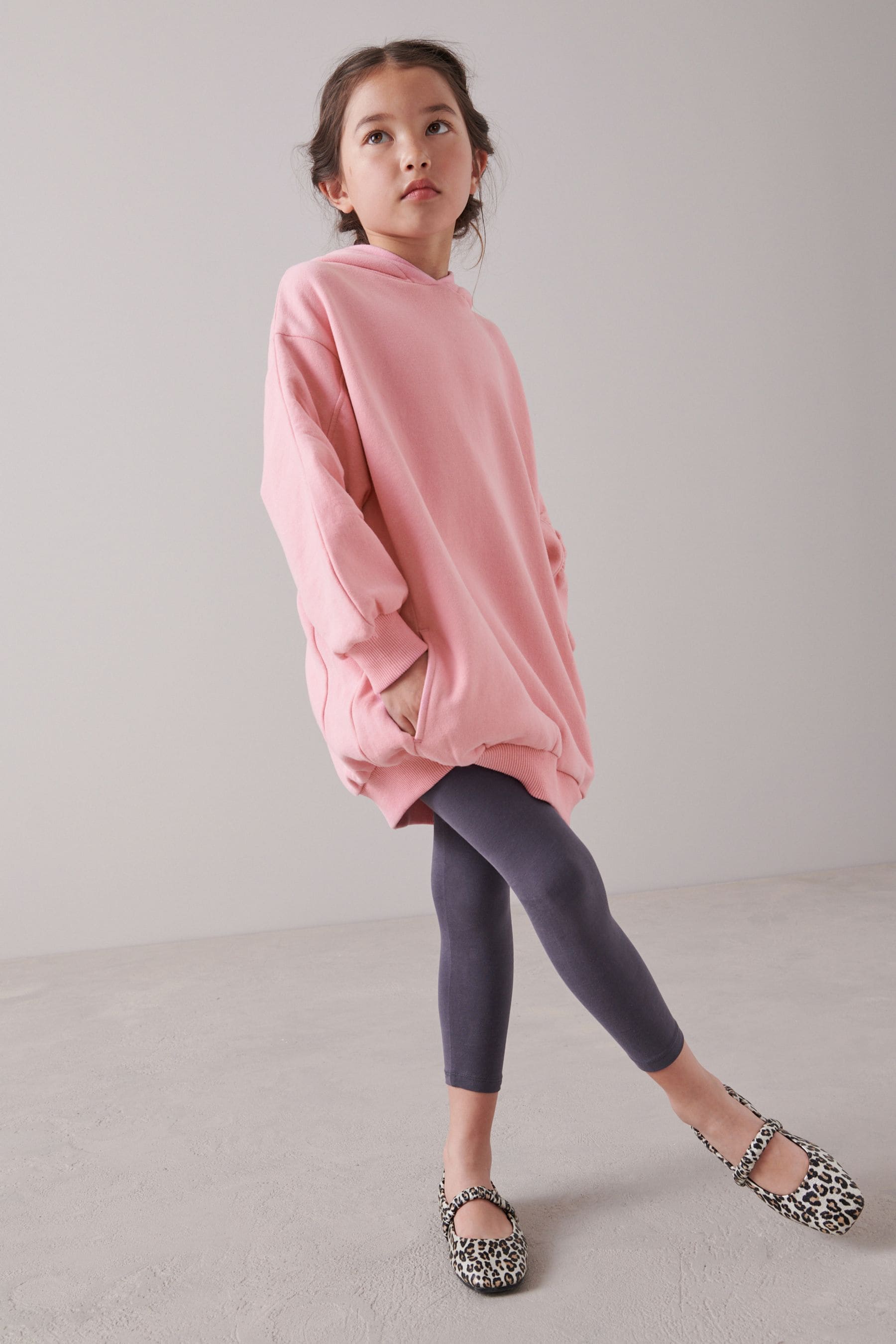 Pink Longline Hoodie (3-16yrs)