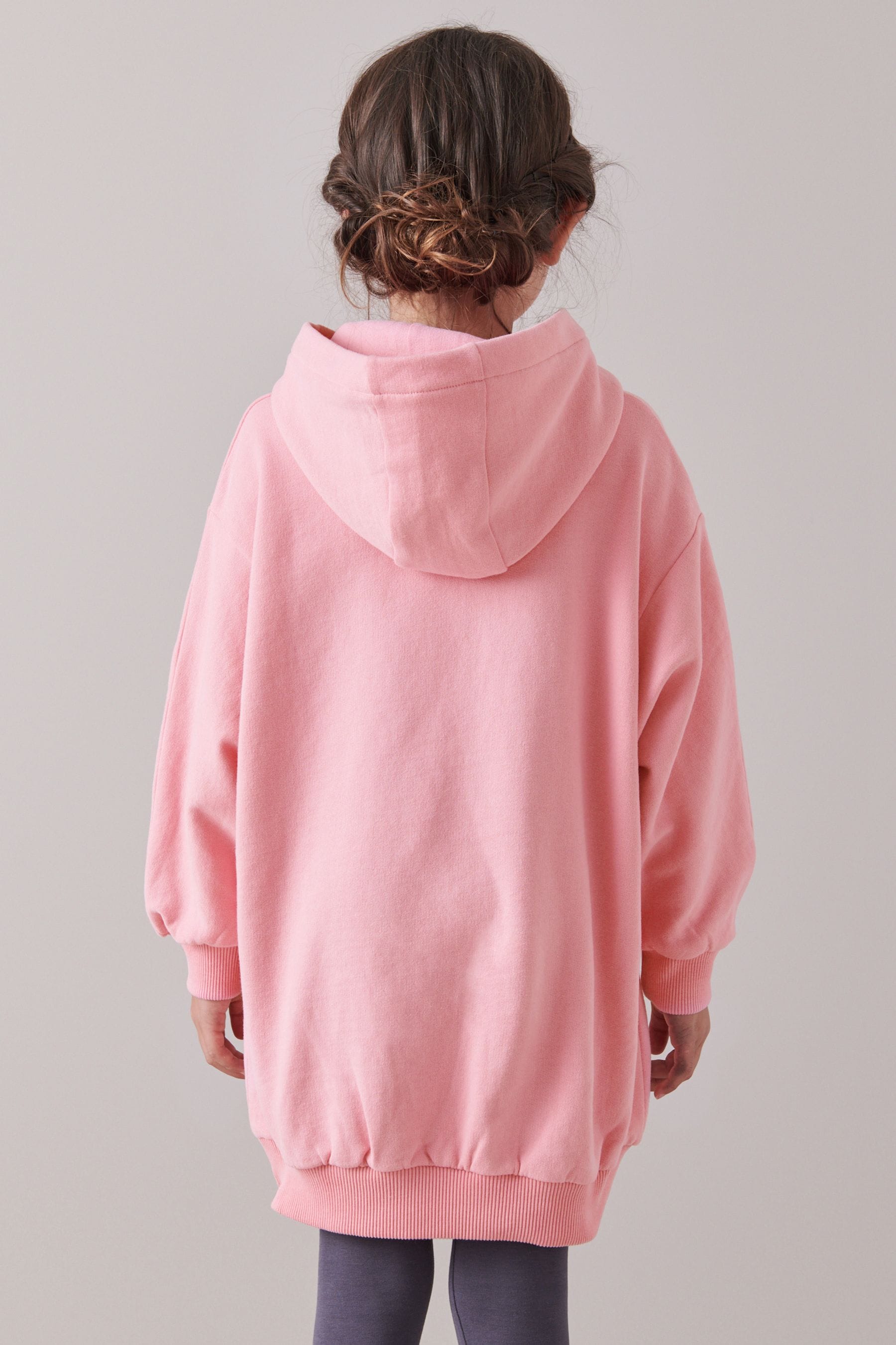 Pink Longline Hoodie (3-16yrs)