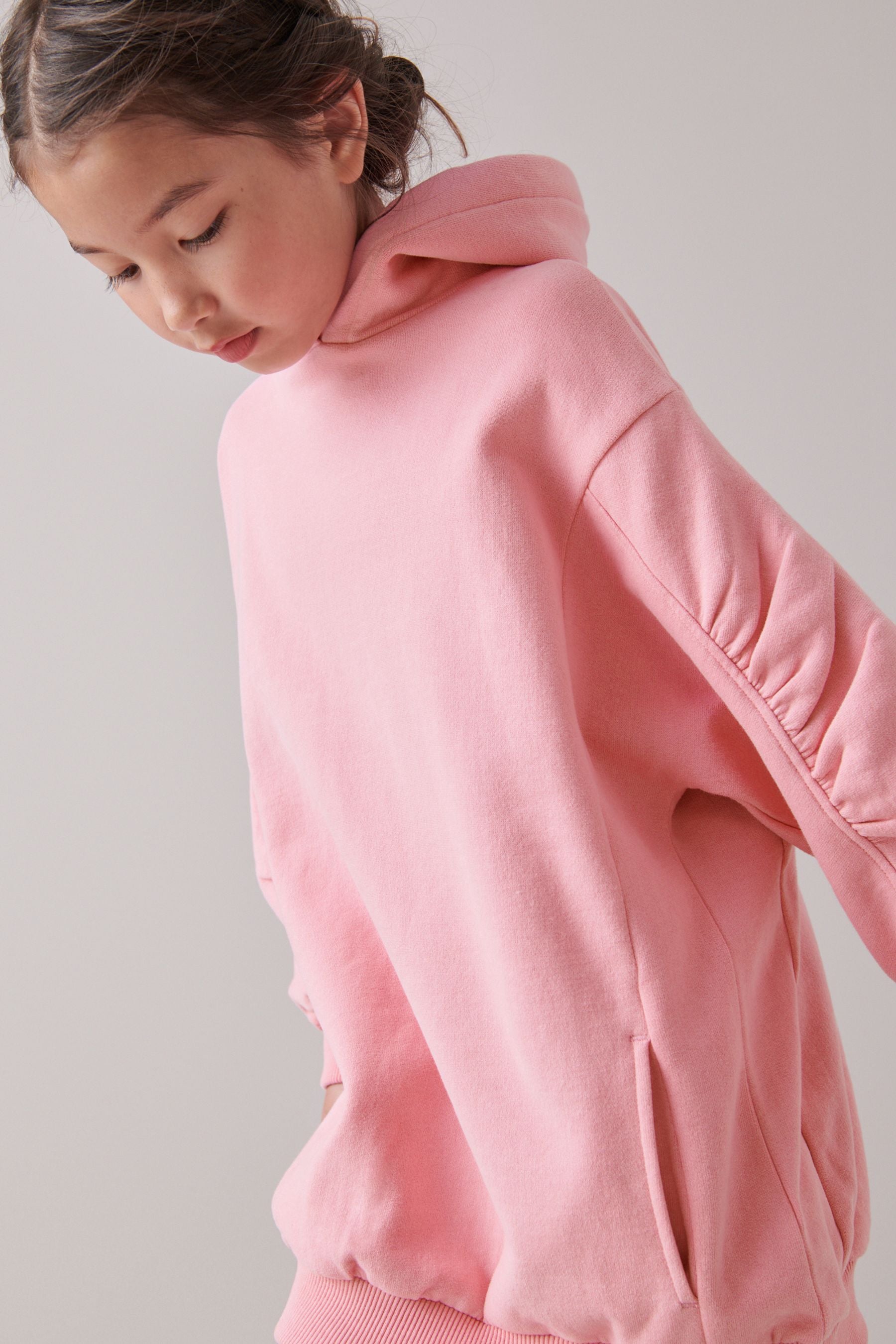 Pink Longline Hoodie (3-16yrs)