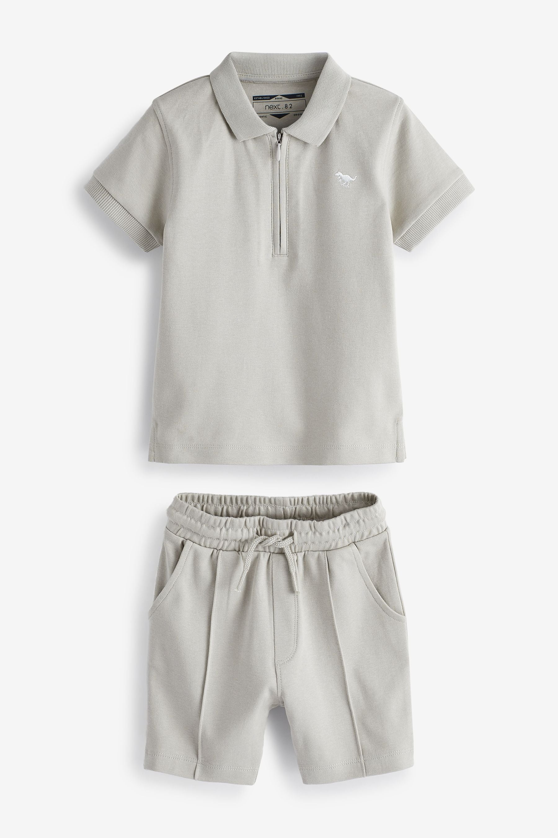 Grey Polo Shirt and Shorts Set (3mths-7yrs)