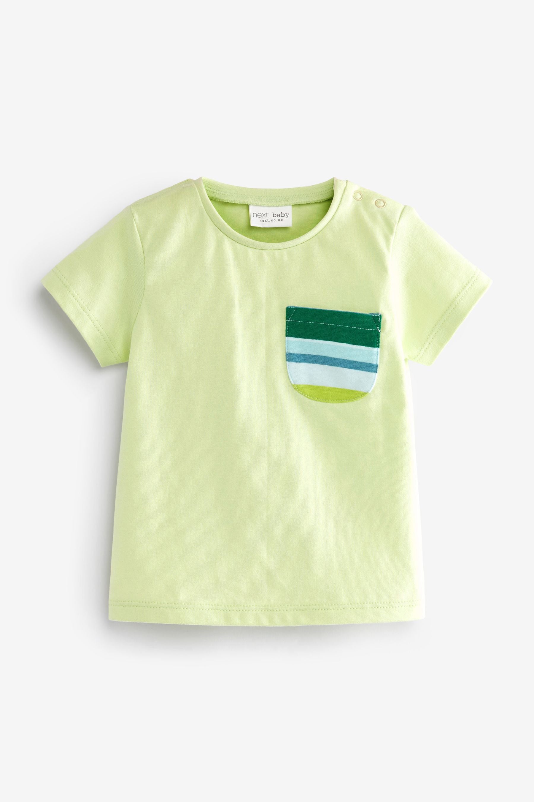 Green/Blue 4 Pack Baby Short Sleeved T-Shirts