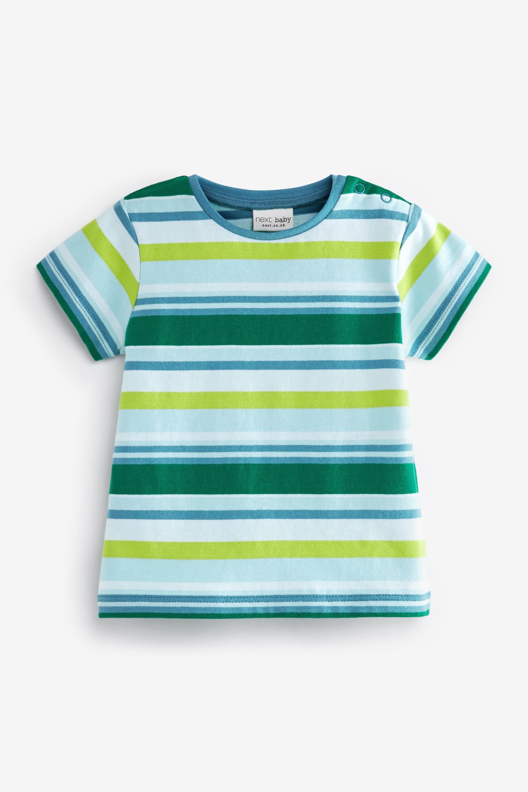 Green/Blue 4 Pack Baby Short Sleeved T-Shirts