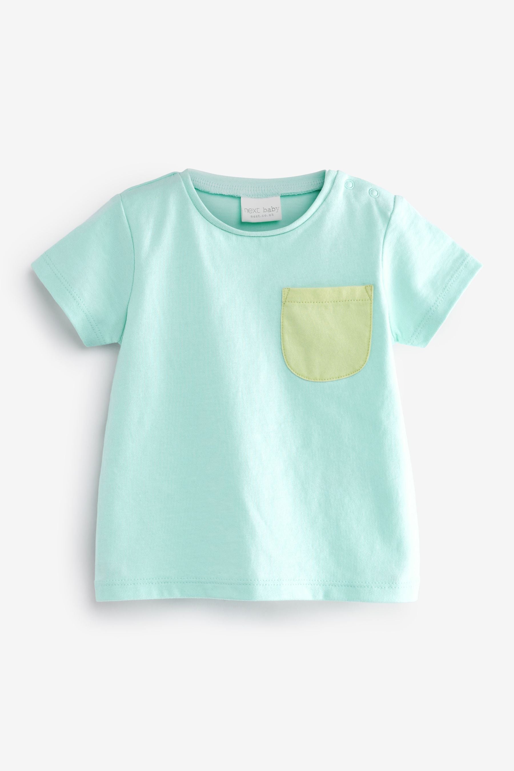 Green/Blue 4 Pack Baby Short Sleeved T-Shirts