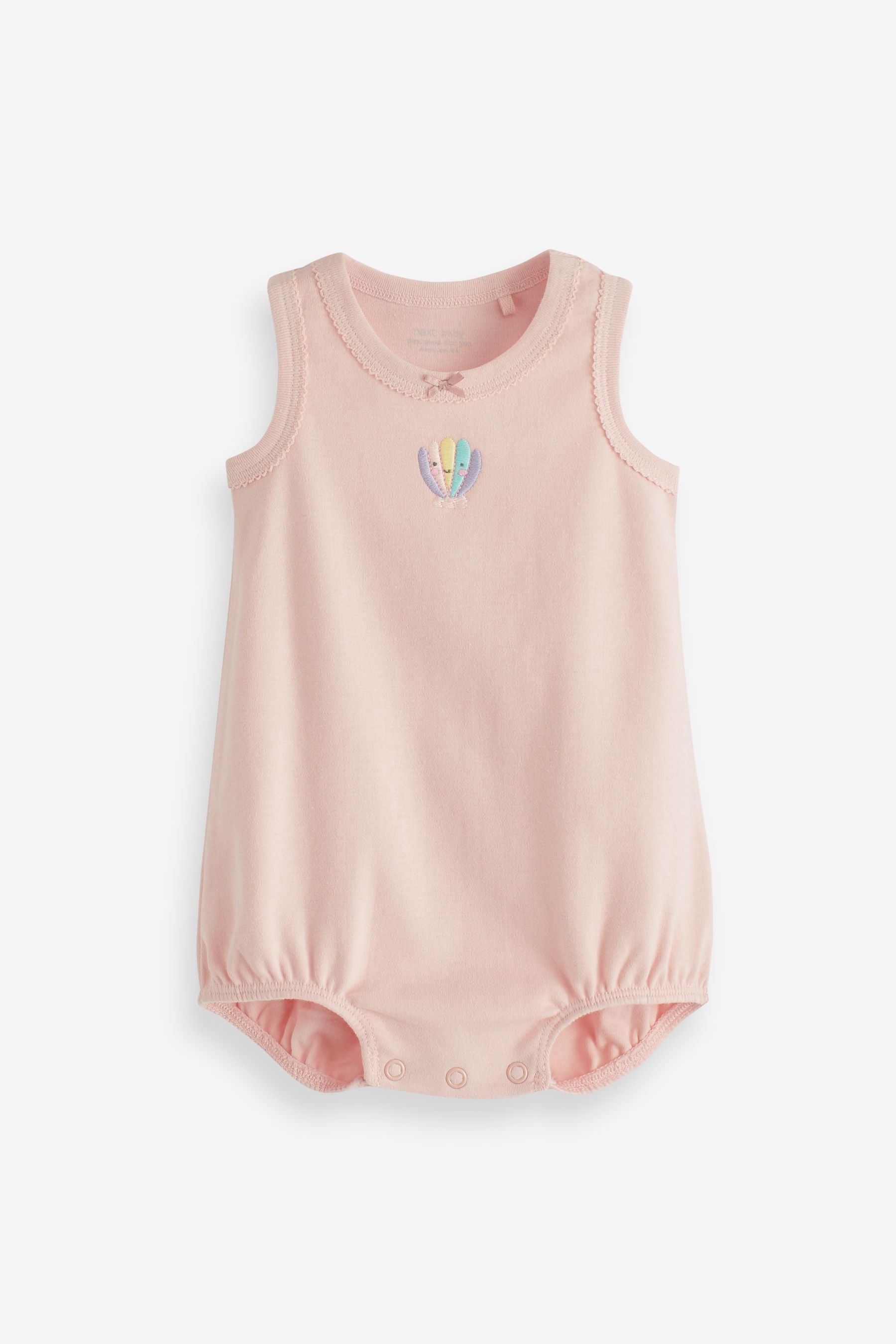 Pink Sea Shell 2 Pack Rompers (0mths-3yrs)