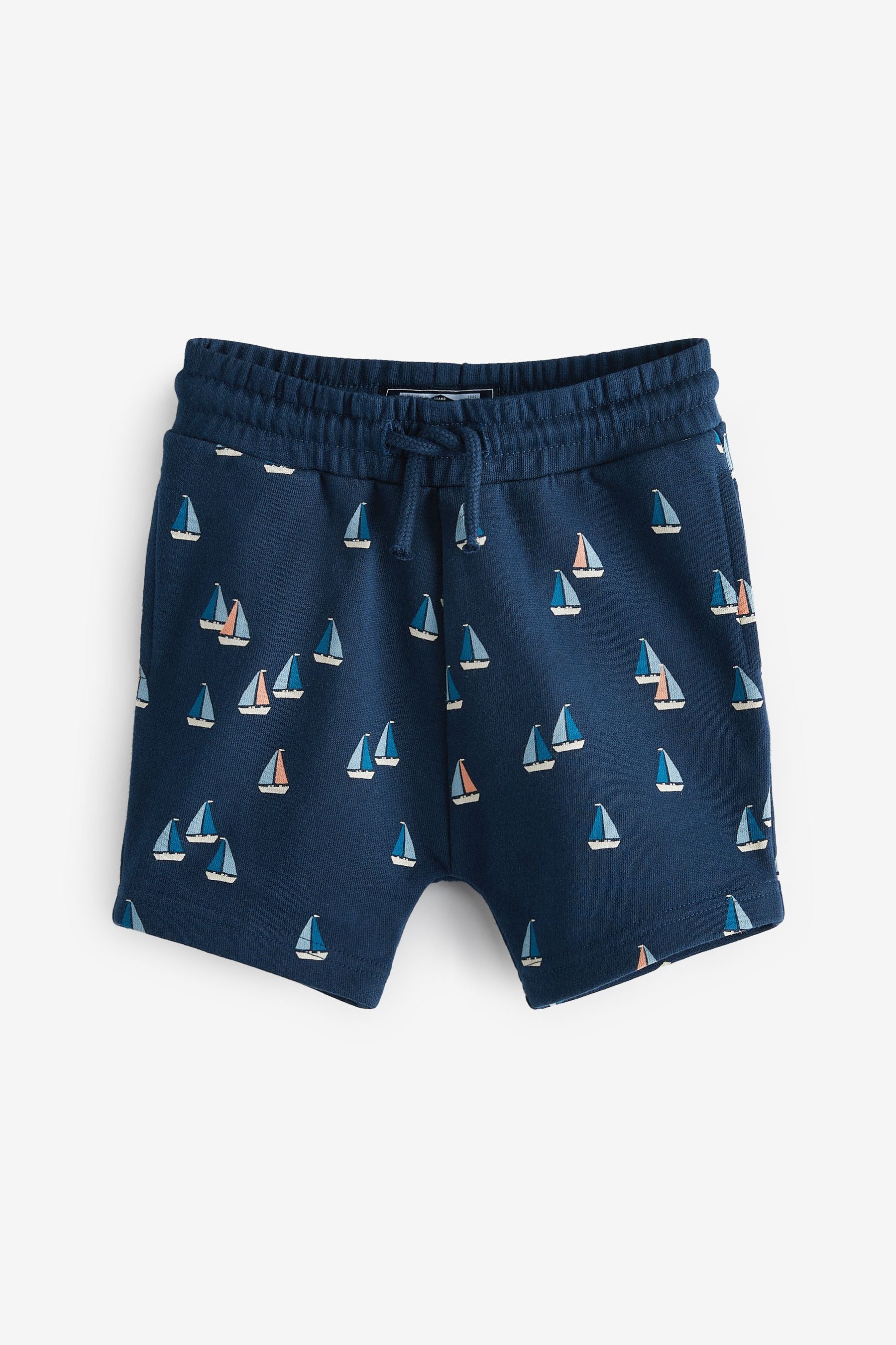 Navy boats 3 Pack Character Jersey Shorts (3mths-7yrs)