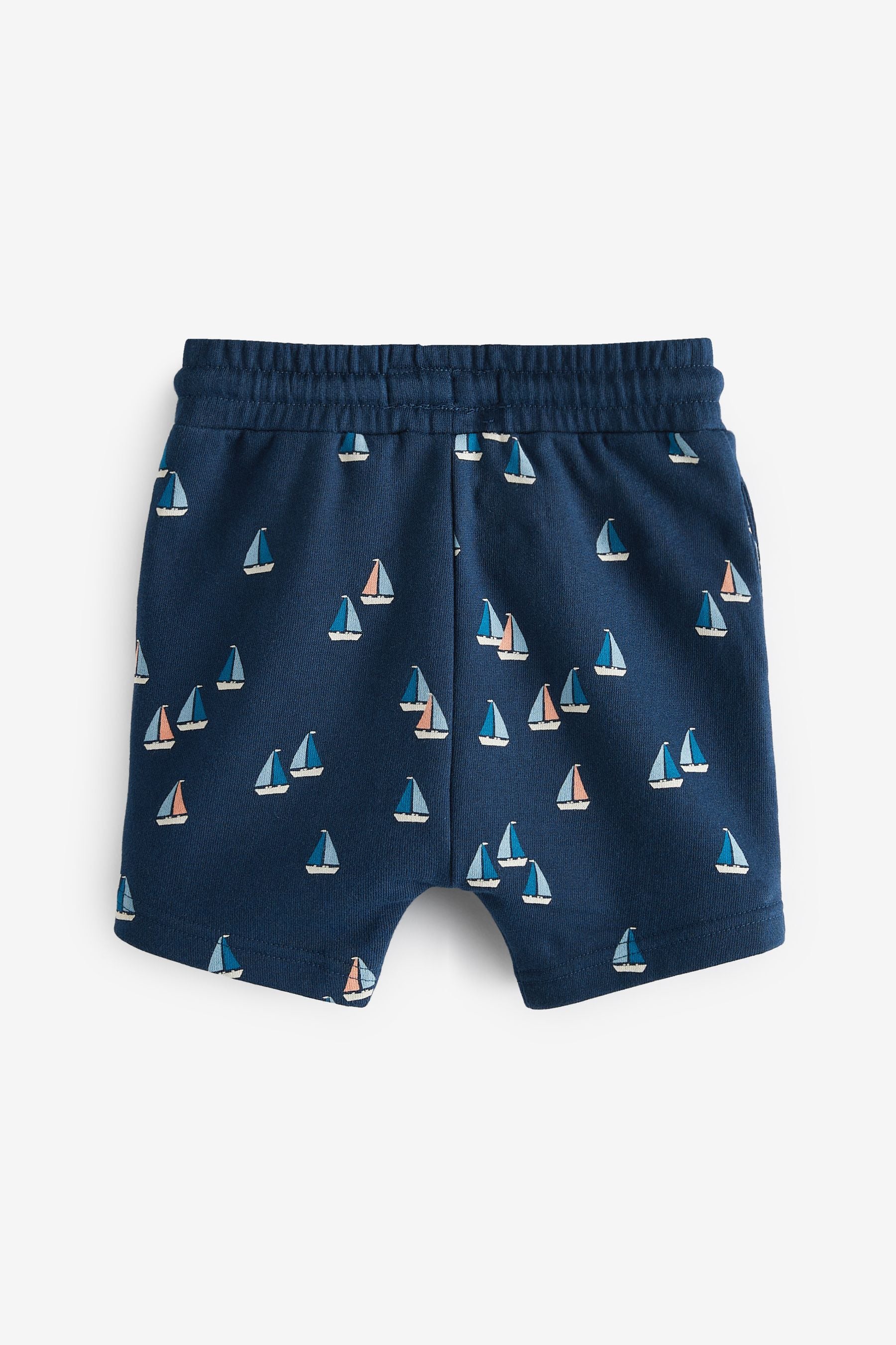 Navy boats 3 Pack Character Jersey Shorts (3mths-7yrs)