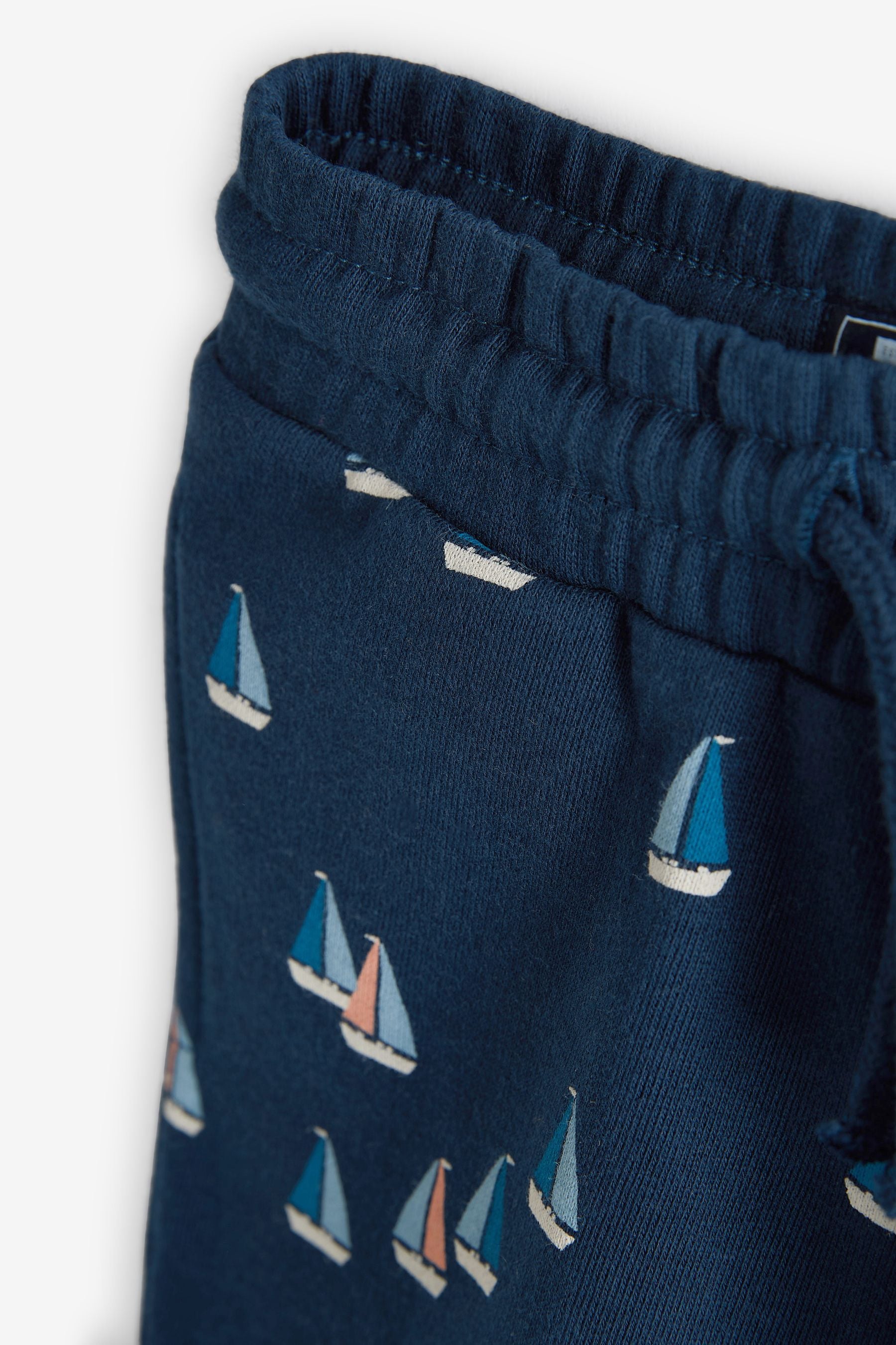 Navy boats 3 Pack Character Jersey Shorts (3mths-7yrs)