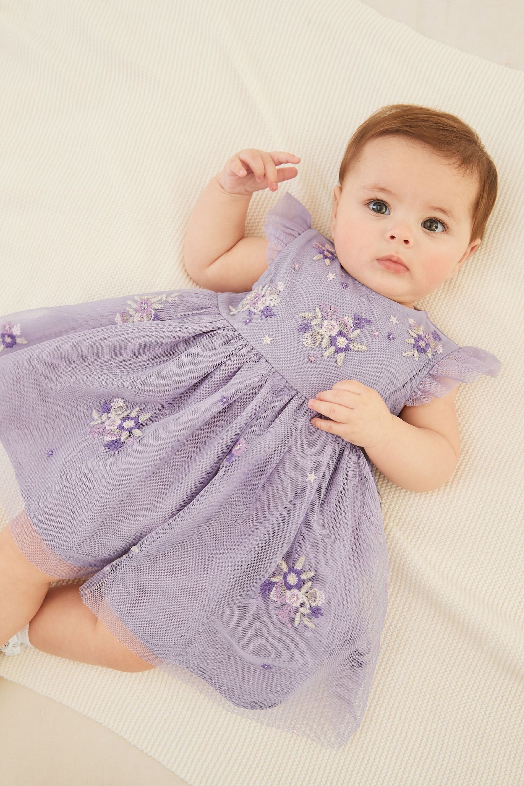 Lilac Purple Baby Occasion Dress