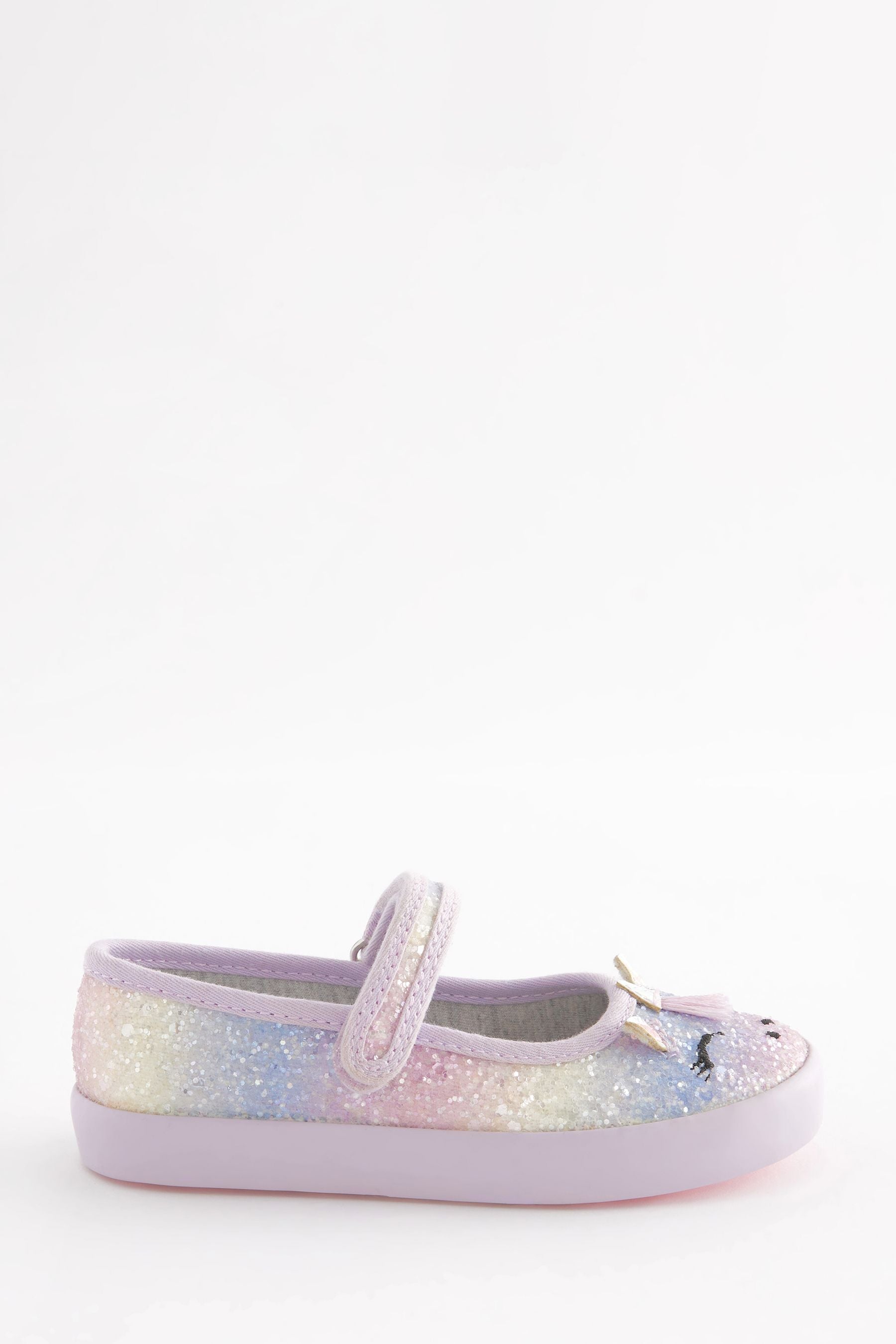 Purple Unicorn Mary Jane Shoes