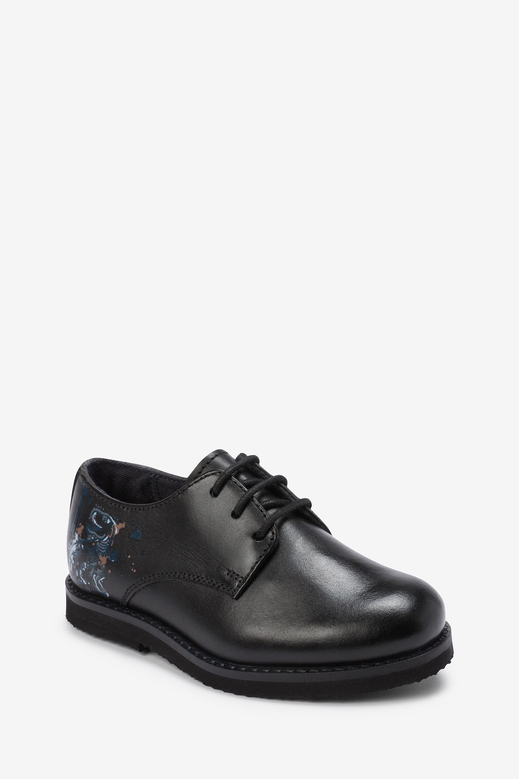 Black Dino Brogue Shoes