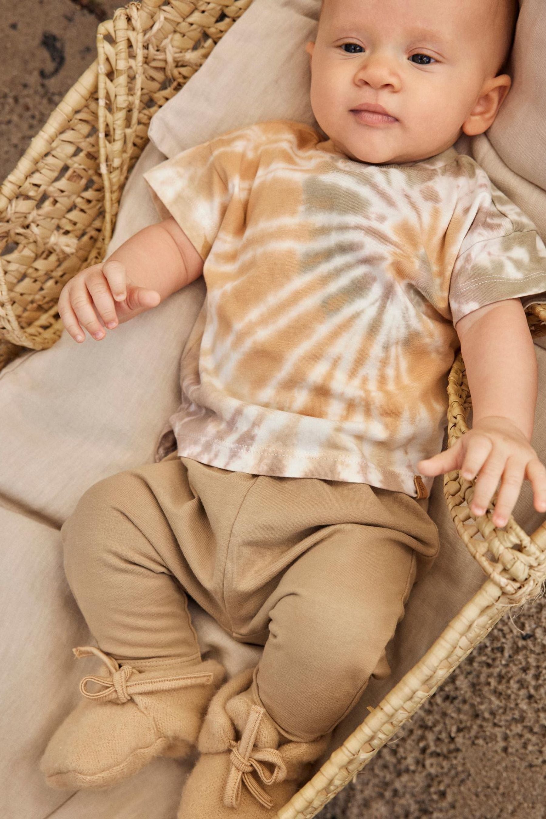 Multi Lil'Atelier Baby Unisex Multi Tye Dye Boxy T-Shirt