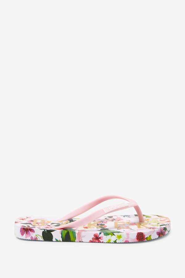 Pink Baker by Ted Baker Pink Floral Flip Flops