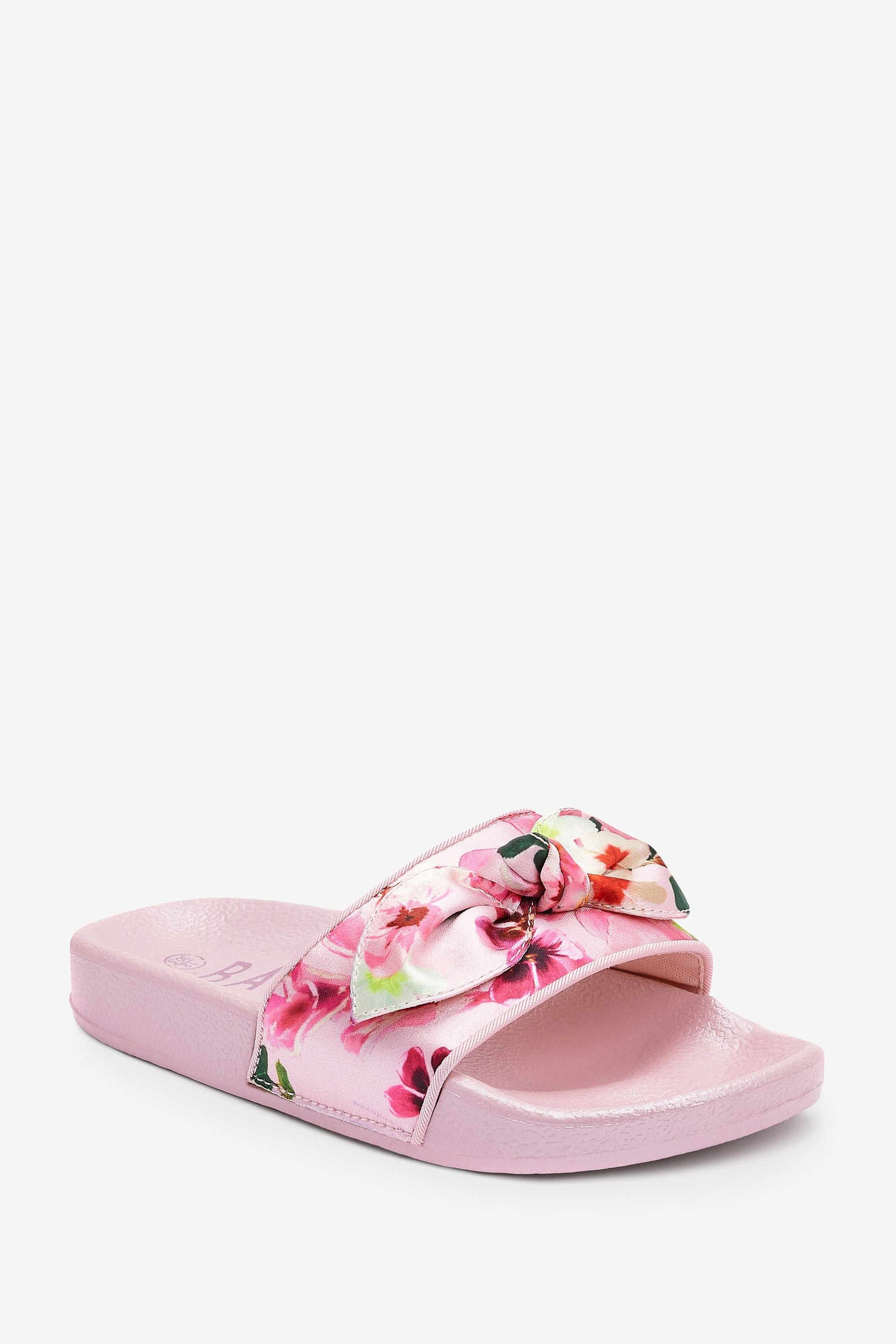 Baker by Ted Baker Pink Floral Sliders