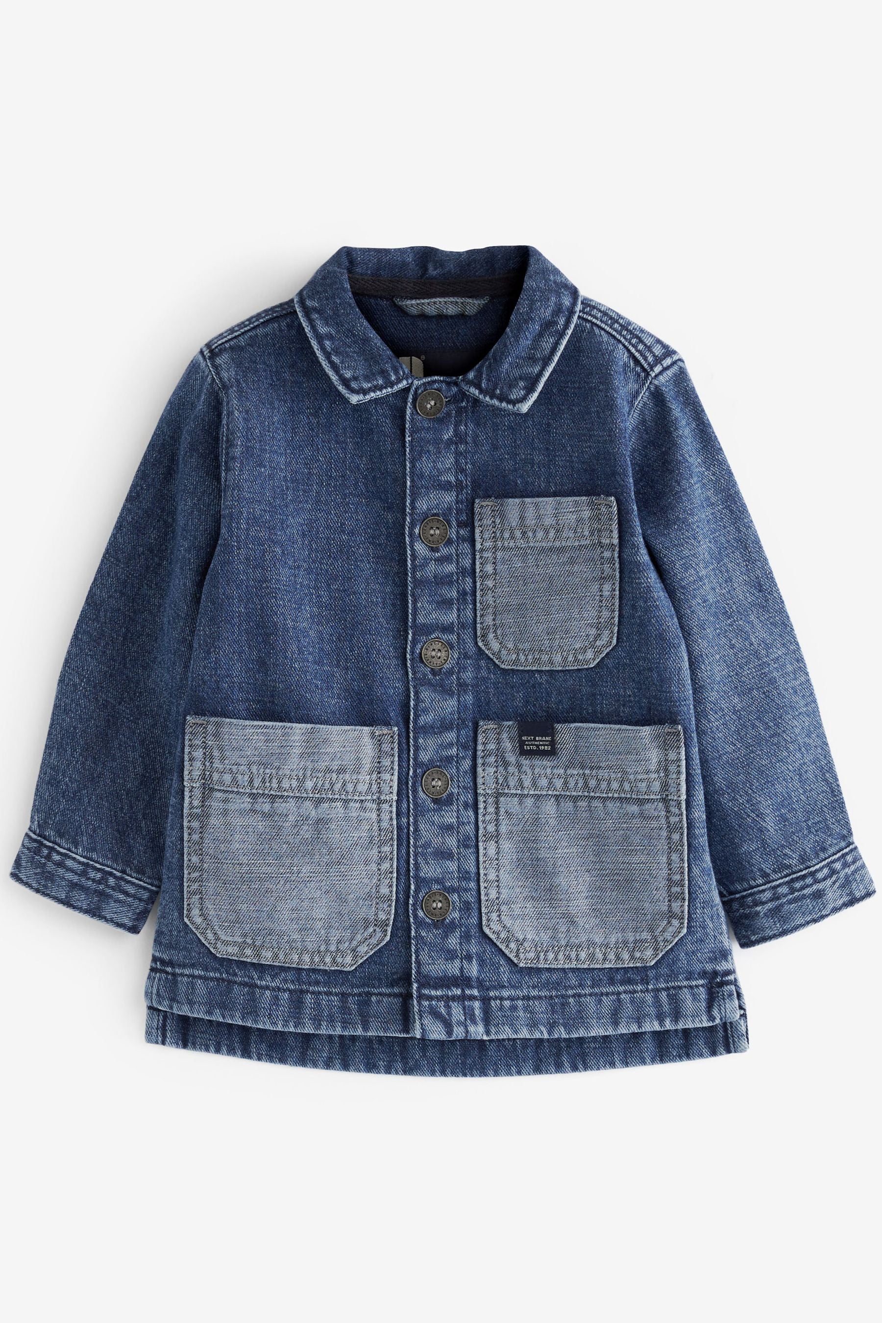 Blue Patch Denim Shacket (3mths-9yrs)