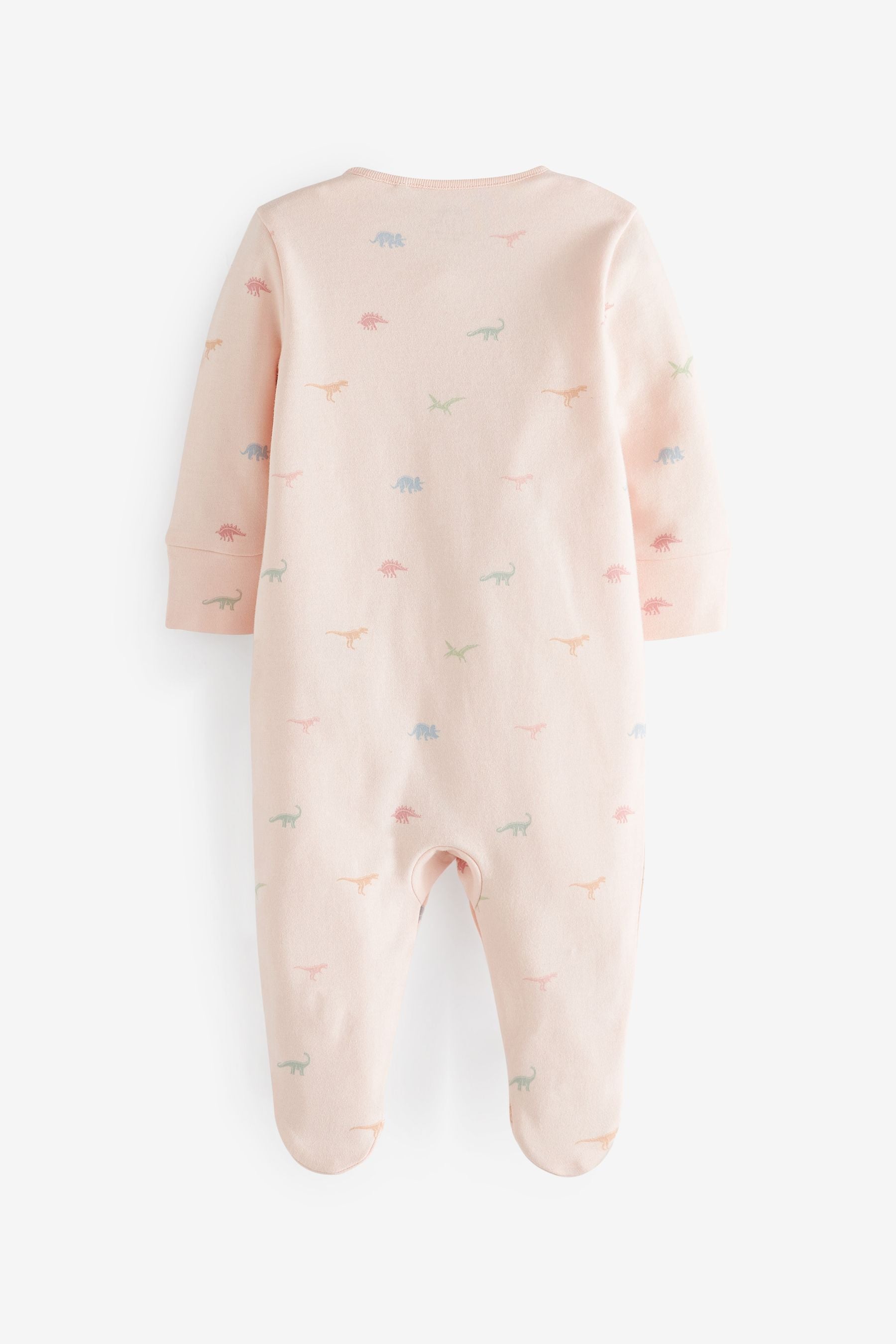 Pastel Dinosaur Print Baby 5 Pack Sleepsuits (0mths-2yrs)