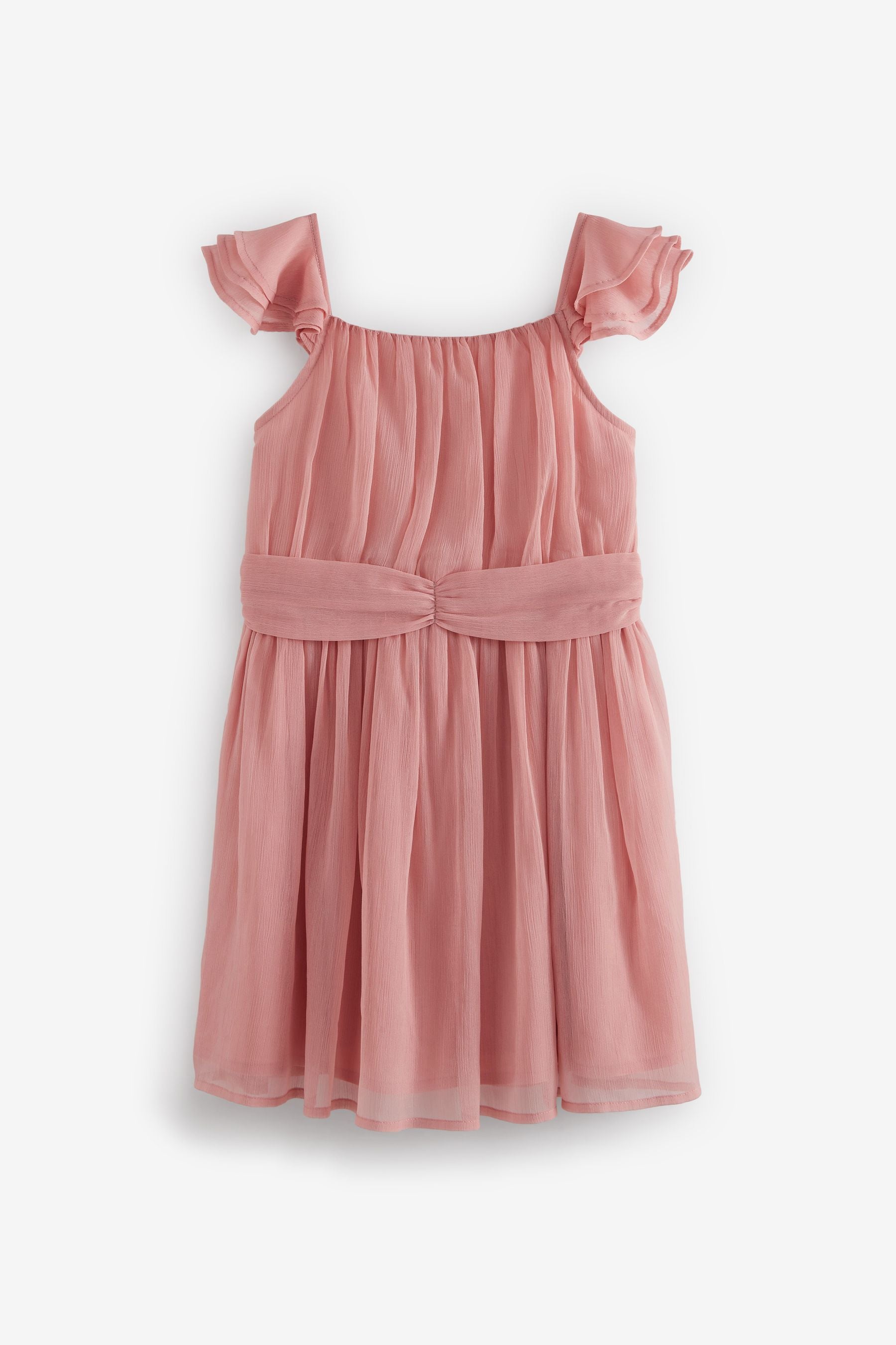 Pink Chiffon Party Dress (3-16yrs)