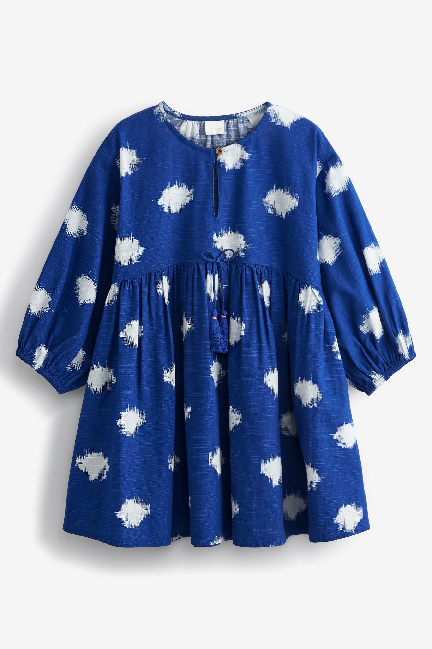 Cobalt Blue Printed Tunic Dress (3-16yrs)